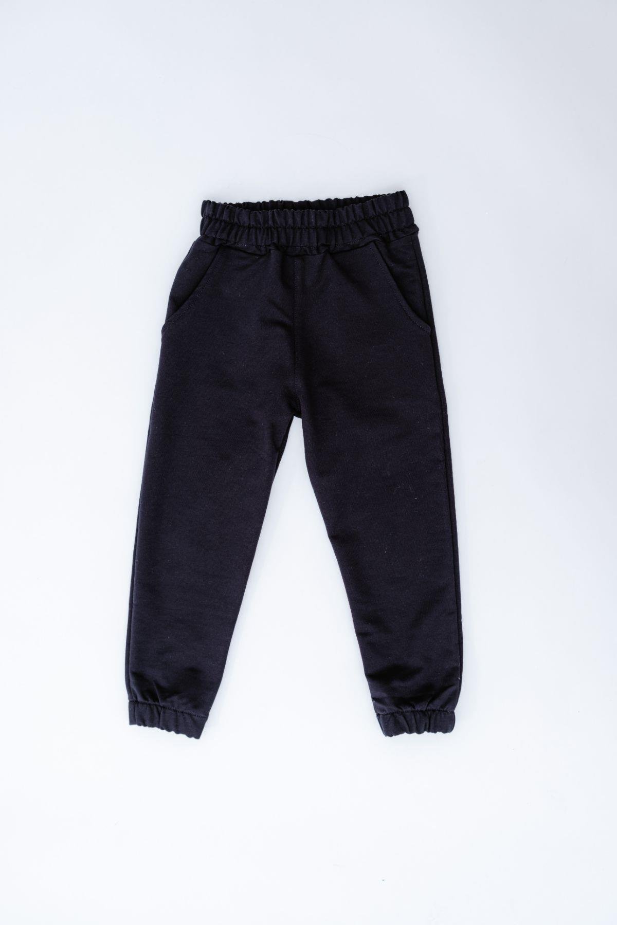 C&City Kız Çocuk Lastikli Paça Eşofman Altı 760 Lacivert