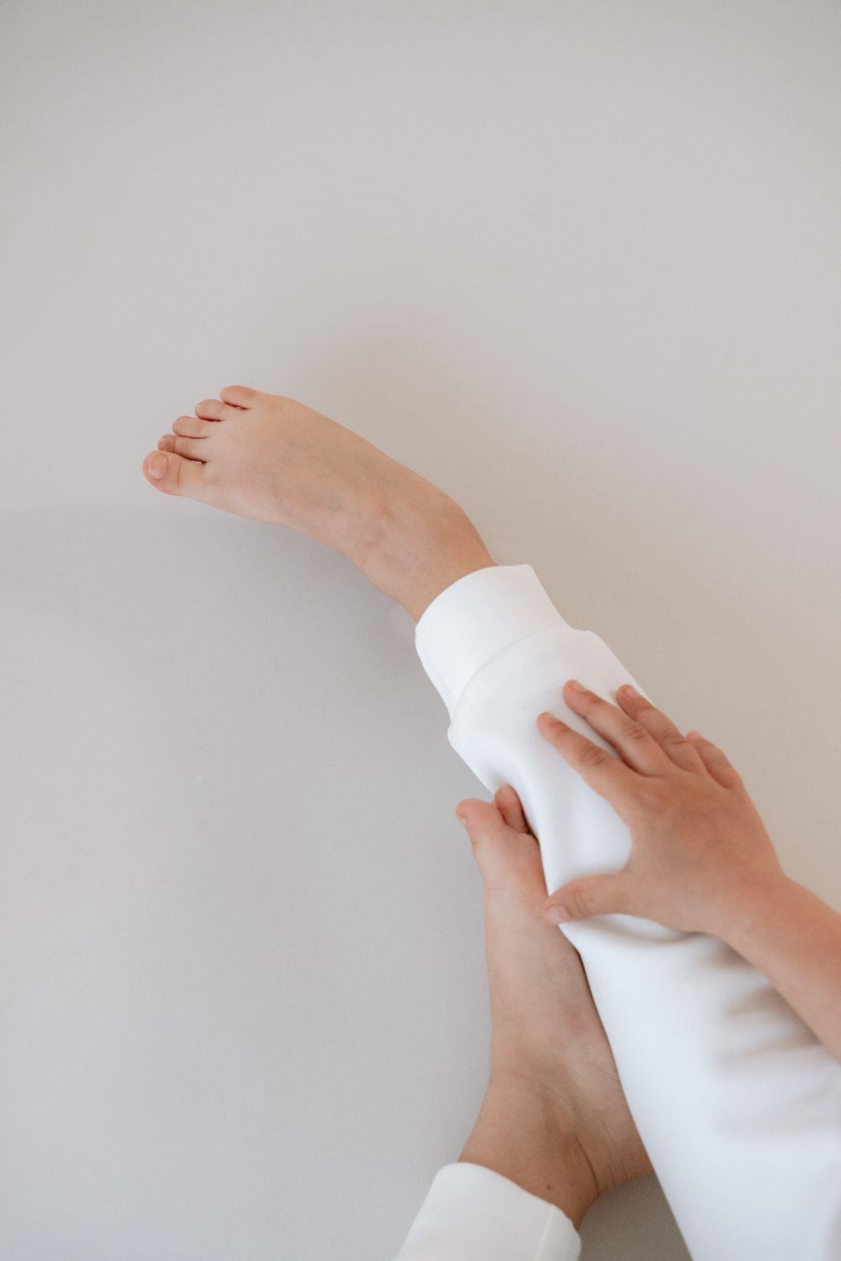 C&City Kız Çocuk Manşetli Paça Eşofman Altı 871 Ekru