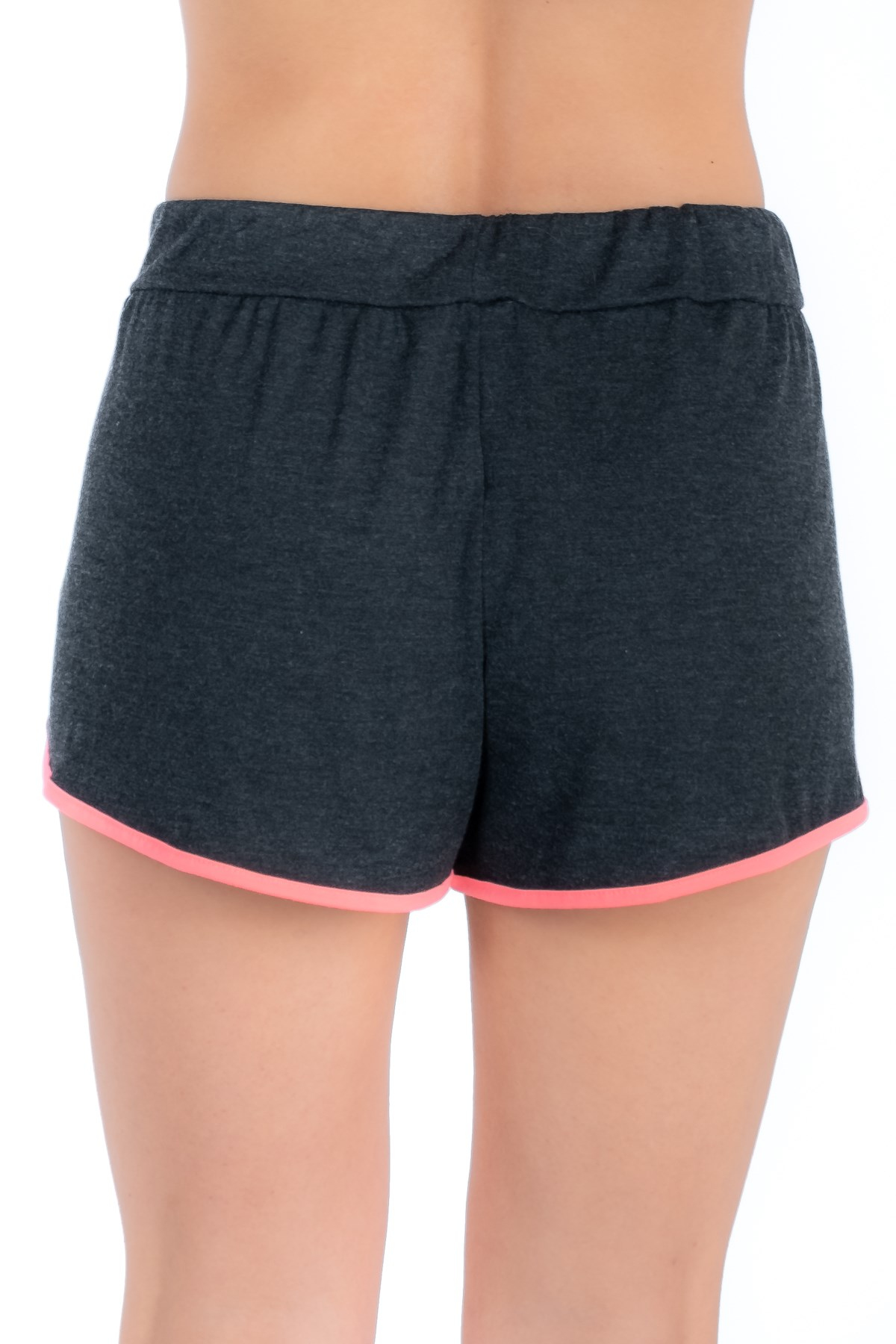 C&City So Close Kadın Penye Fantazi Short Antrasit Melanj