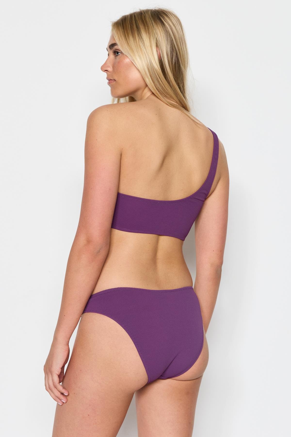C&City Tek Omuz Bikini Takım 3210 Mürdüm