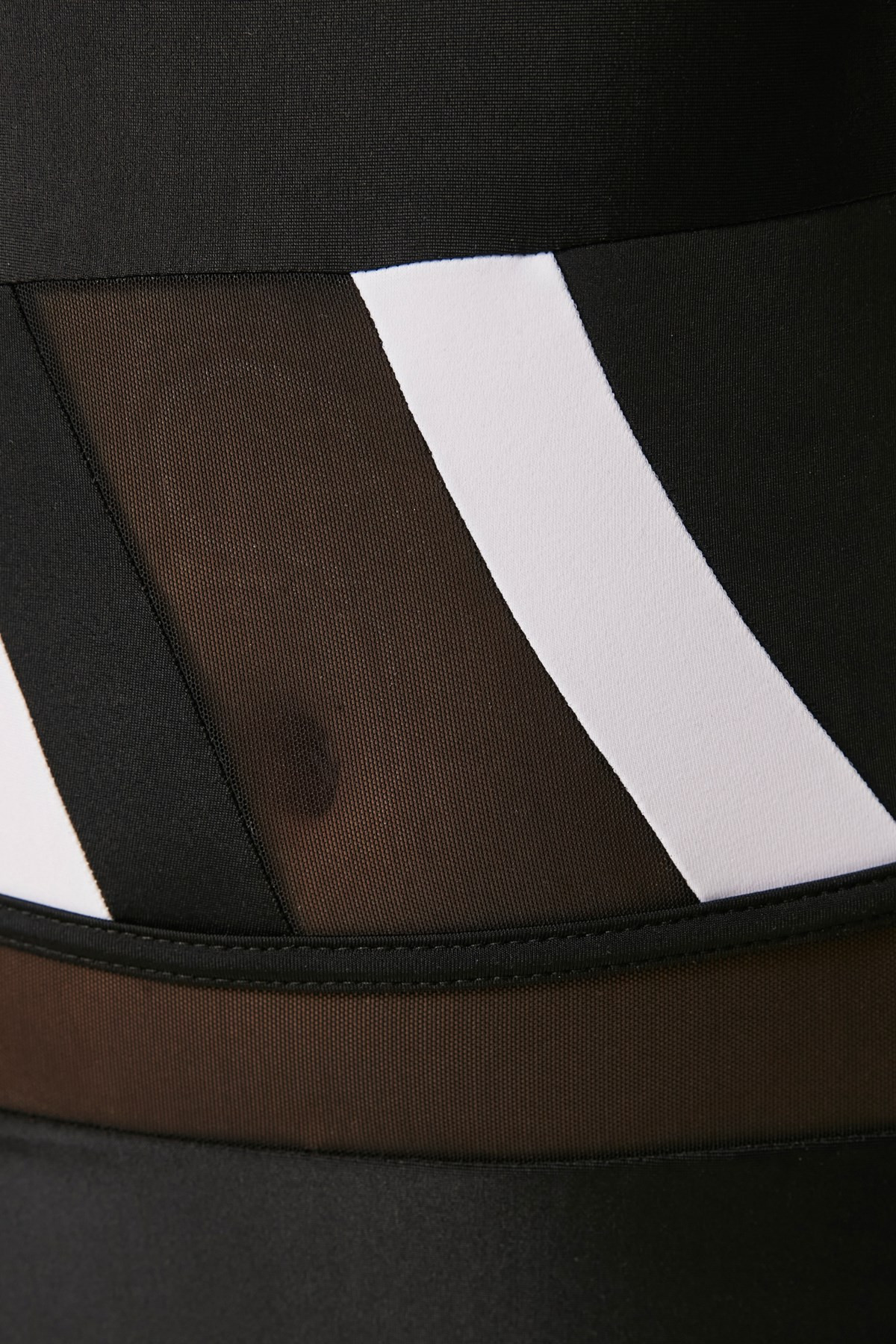 C&City Tek Omuz Tül Detaylı Mayo 7532 Siyah