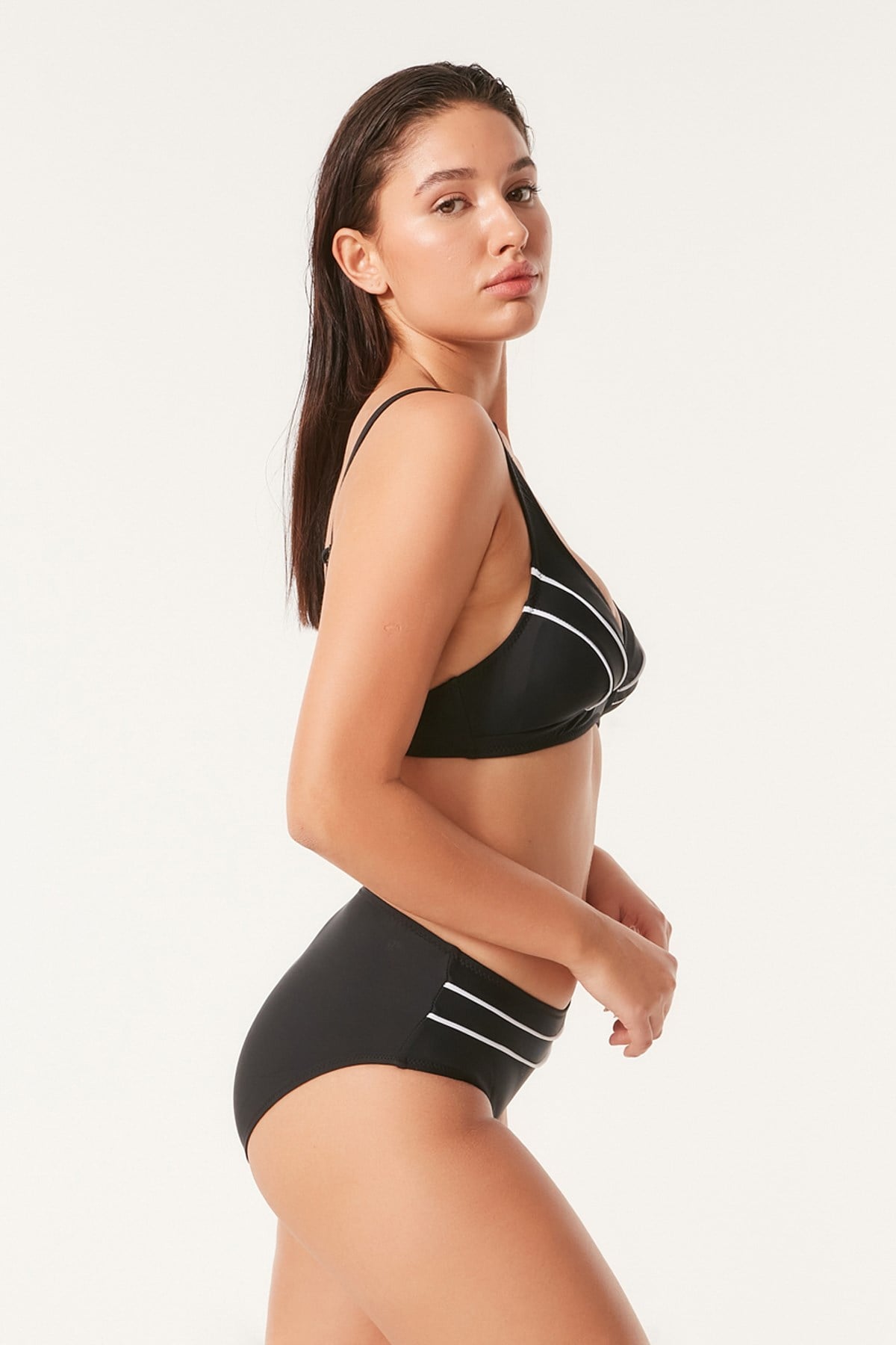C&City Toparlıyıcı Bikini Takım 2996 Siyah