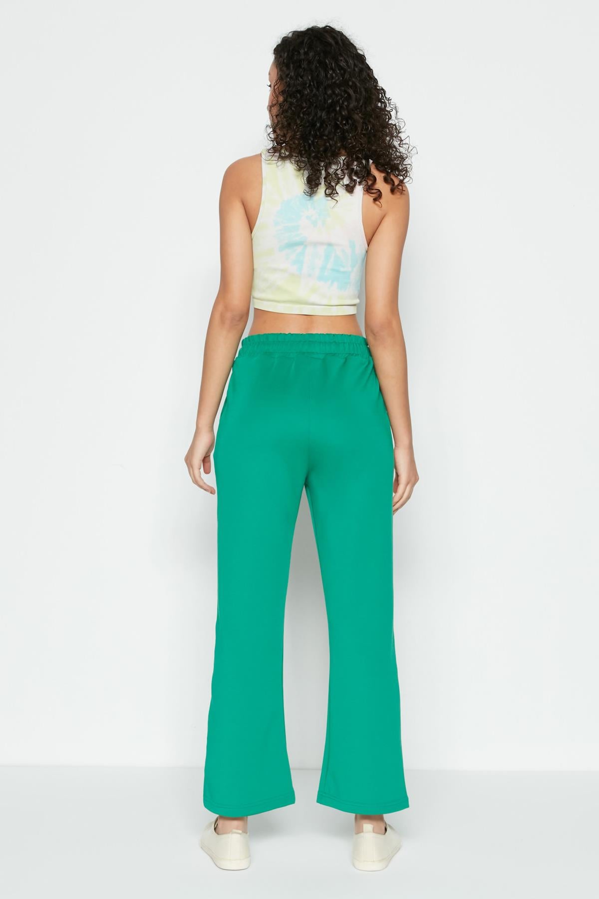 C&City Wide Leg İspanyol Paça Eşofman Altı 804 Yeşil