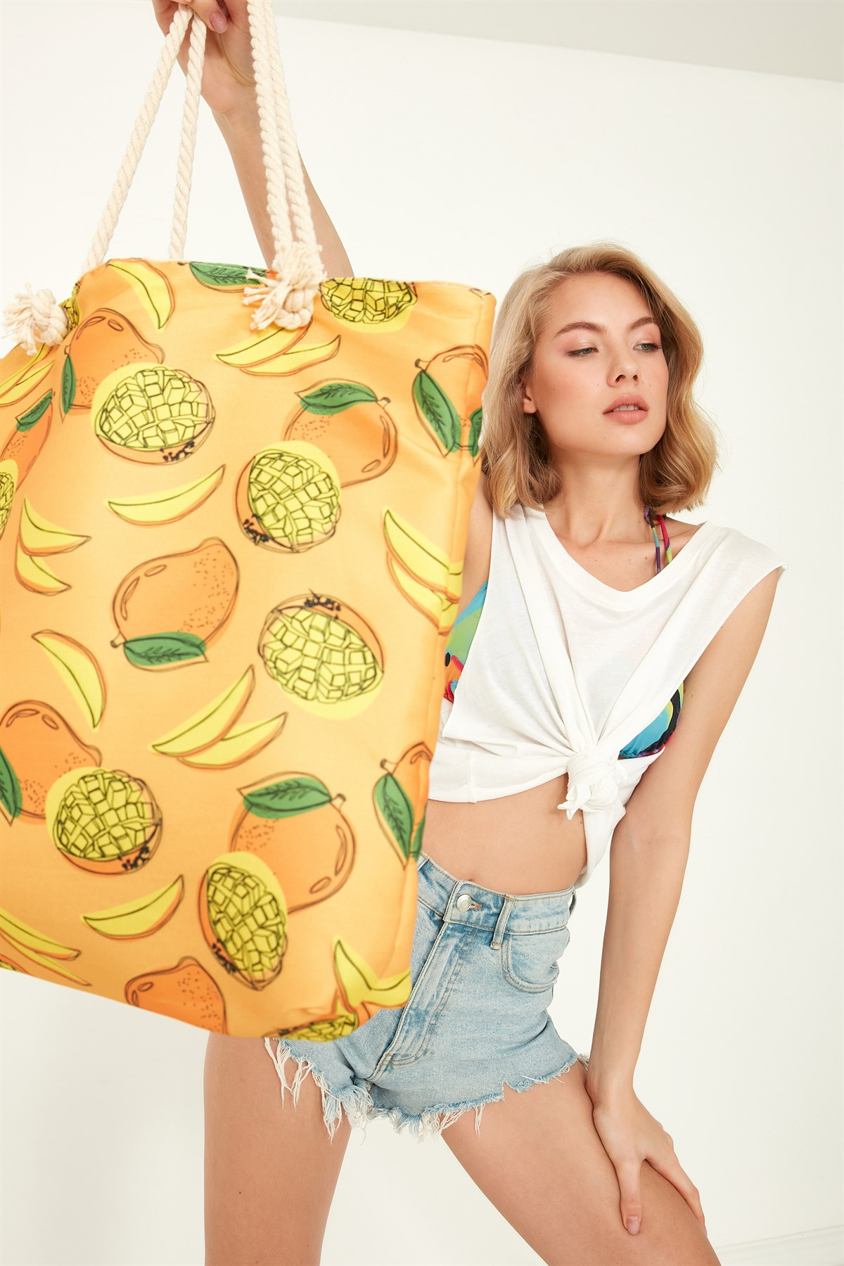 C&City Y1672-00 Kadın Plaj Çantası K-06