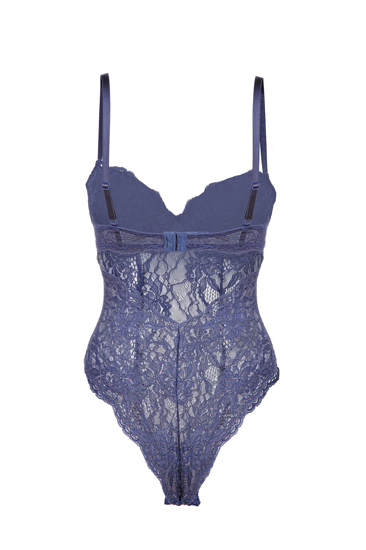 C&City Yarım Destekli Çıtçıtlı Body C15077 Lacivert