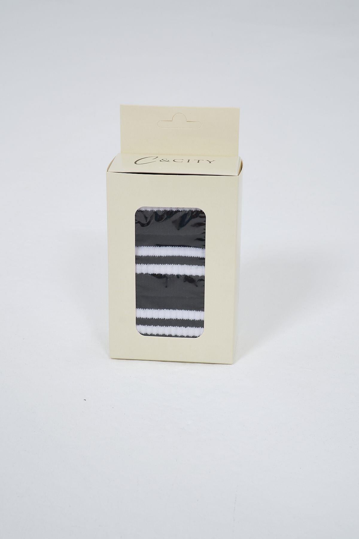 Striped Short 3-Pair Sock Set