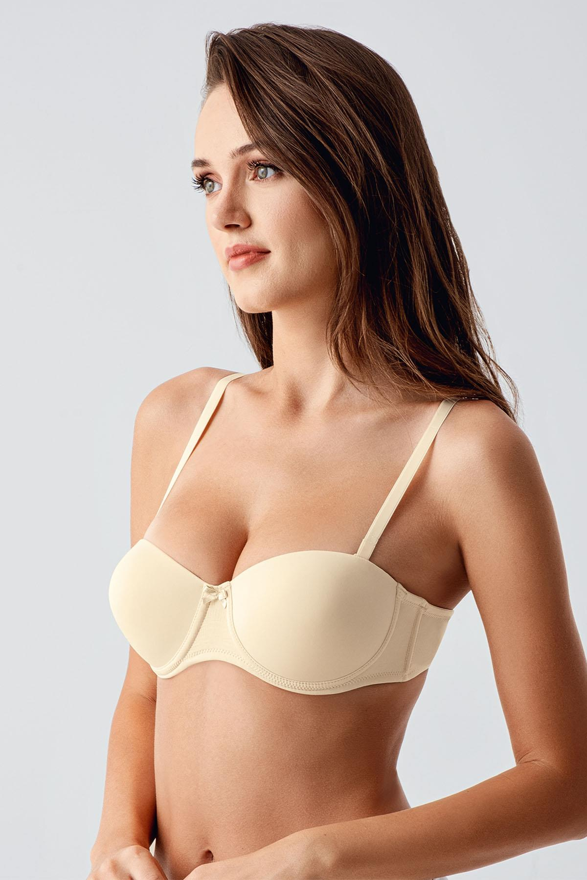 C&City Desteksiz Sütyen 7050 Ten