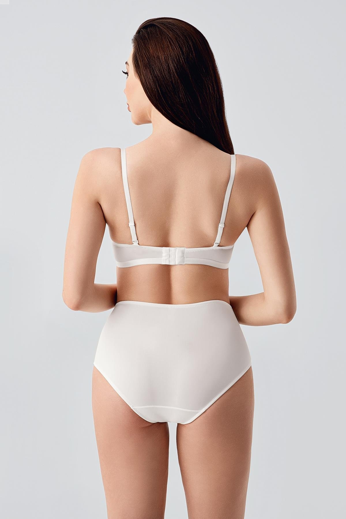 Desteksiz Sütyen Külot Takım C14159 Ekru