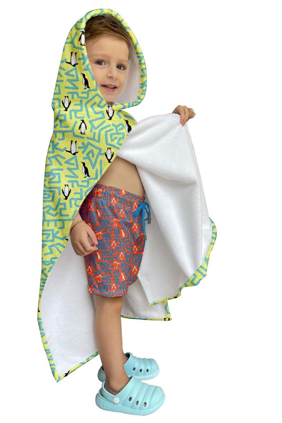 C&City Kids Beach Towel Poncho C1701
