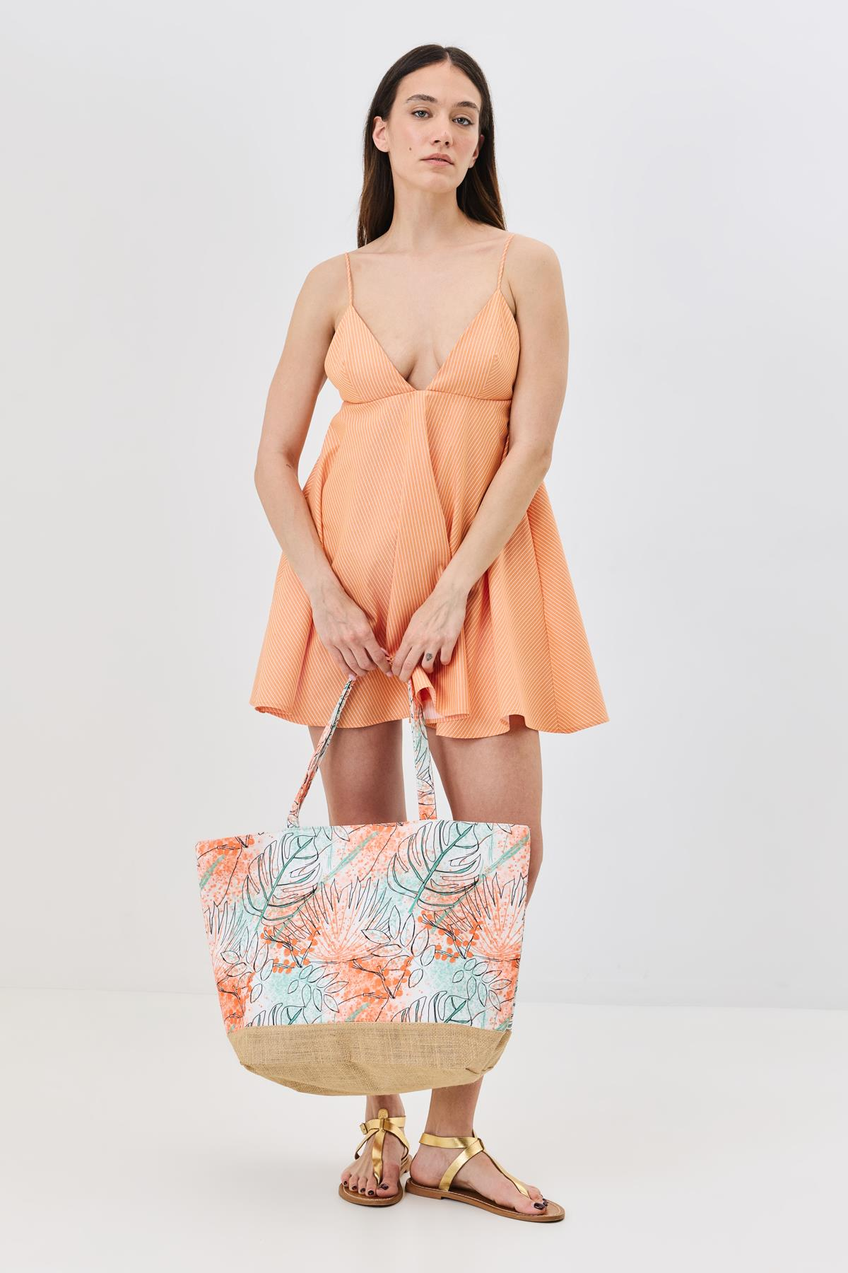 Dijital Baskılı Plaj Çantası Y8670-26 K-01