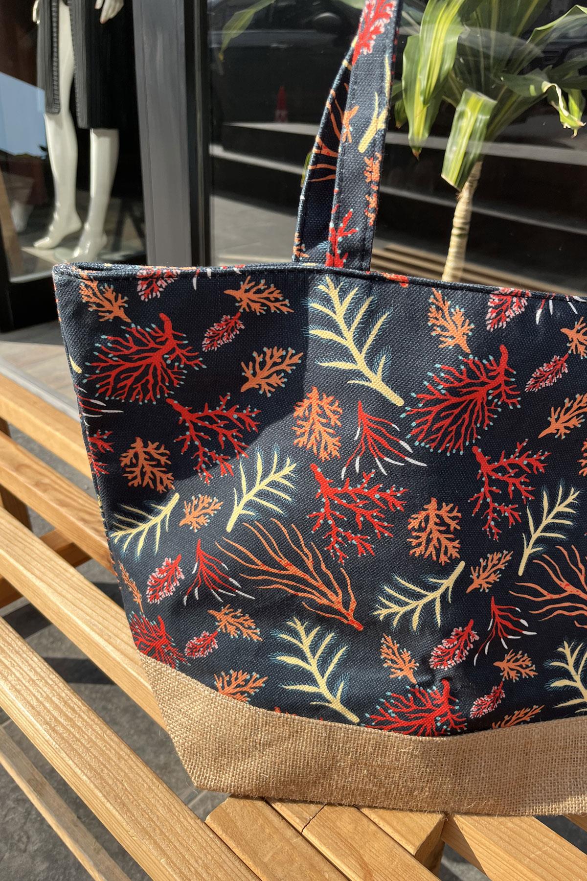 Dijital Baskılı Plaj Çantası Y8670-26 K-11