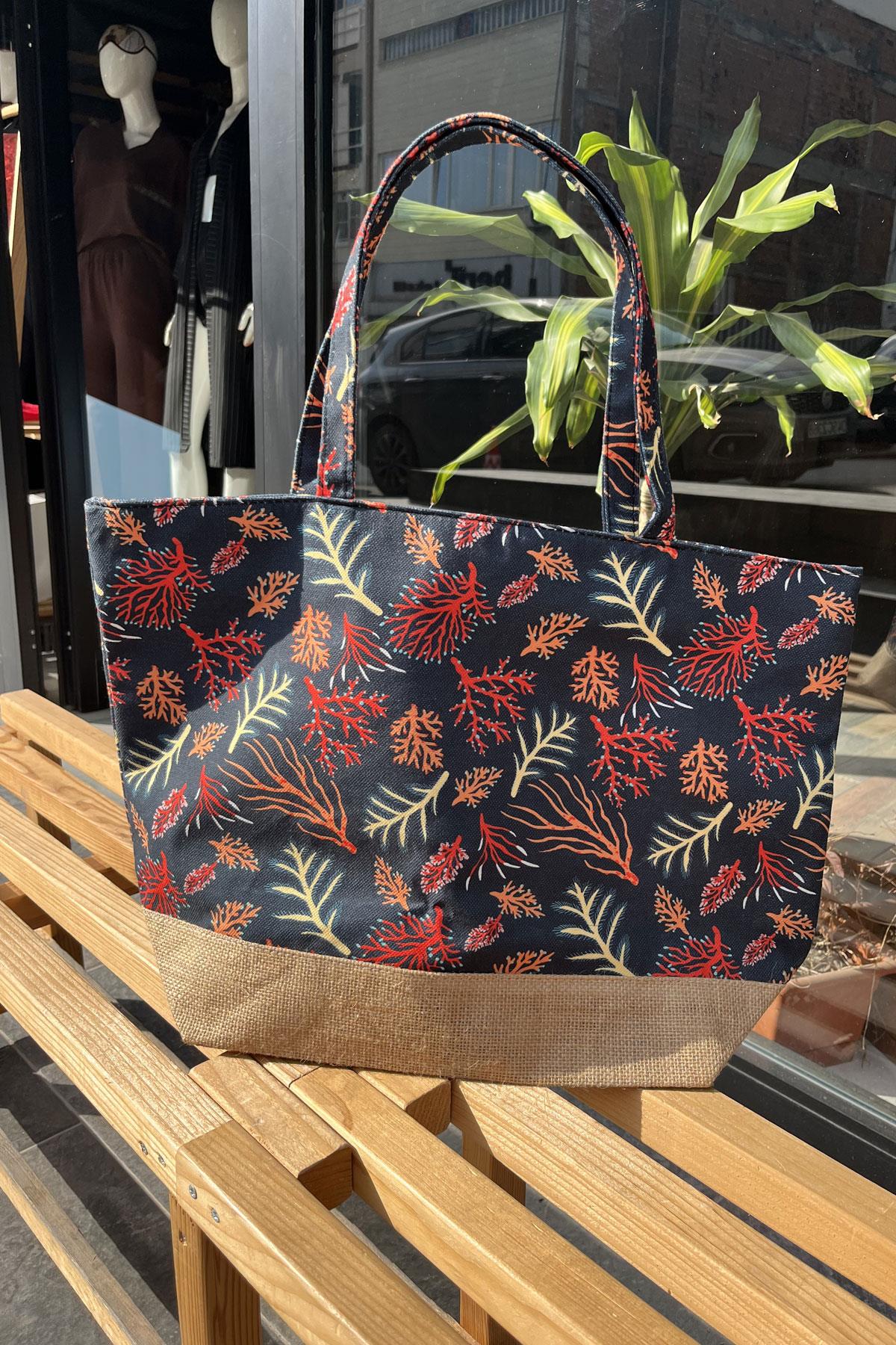 Dijital Baskılı Plaj Çantası Y8670-26 K-11