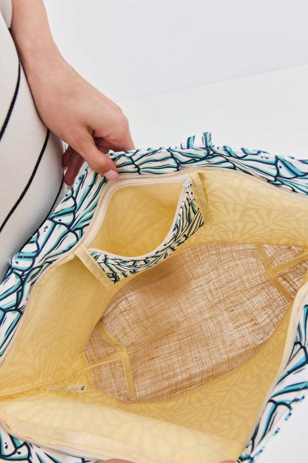 Dijital Baskılı Plaj Çantası Y8670-27 K-06