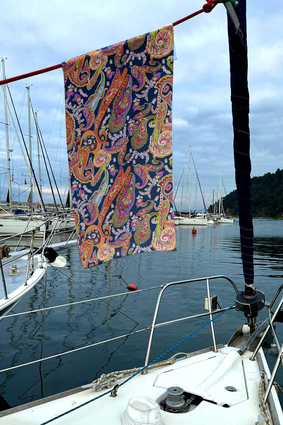 Dijital Baskılı Plaj Havlusu C12022-1 K-85