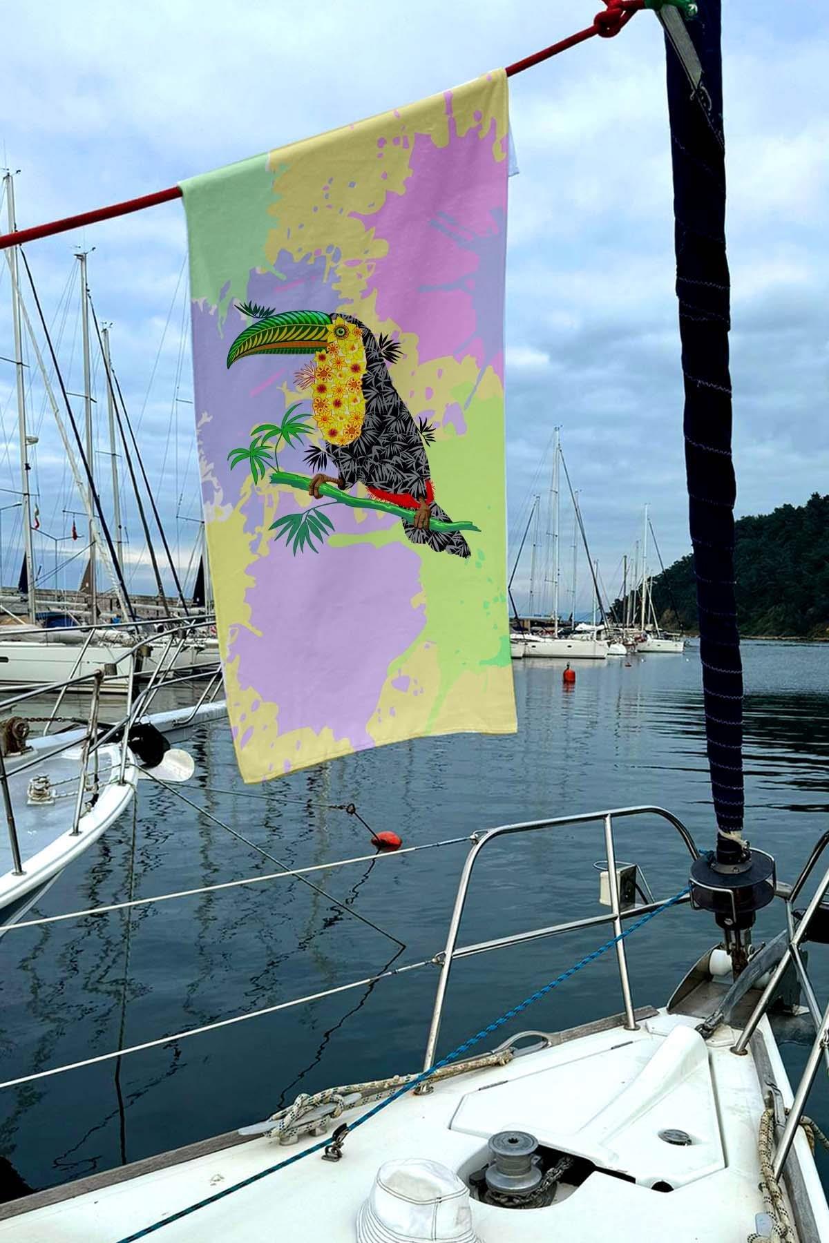 Dijital Baskılı Plaj Havlusu C12022-1 K-62