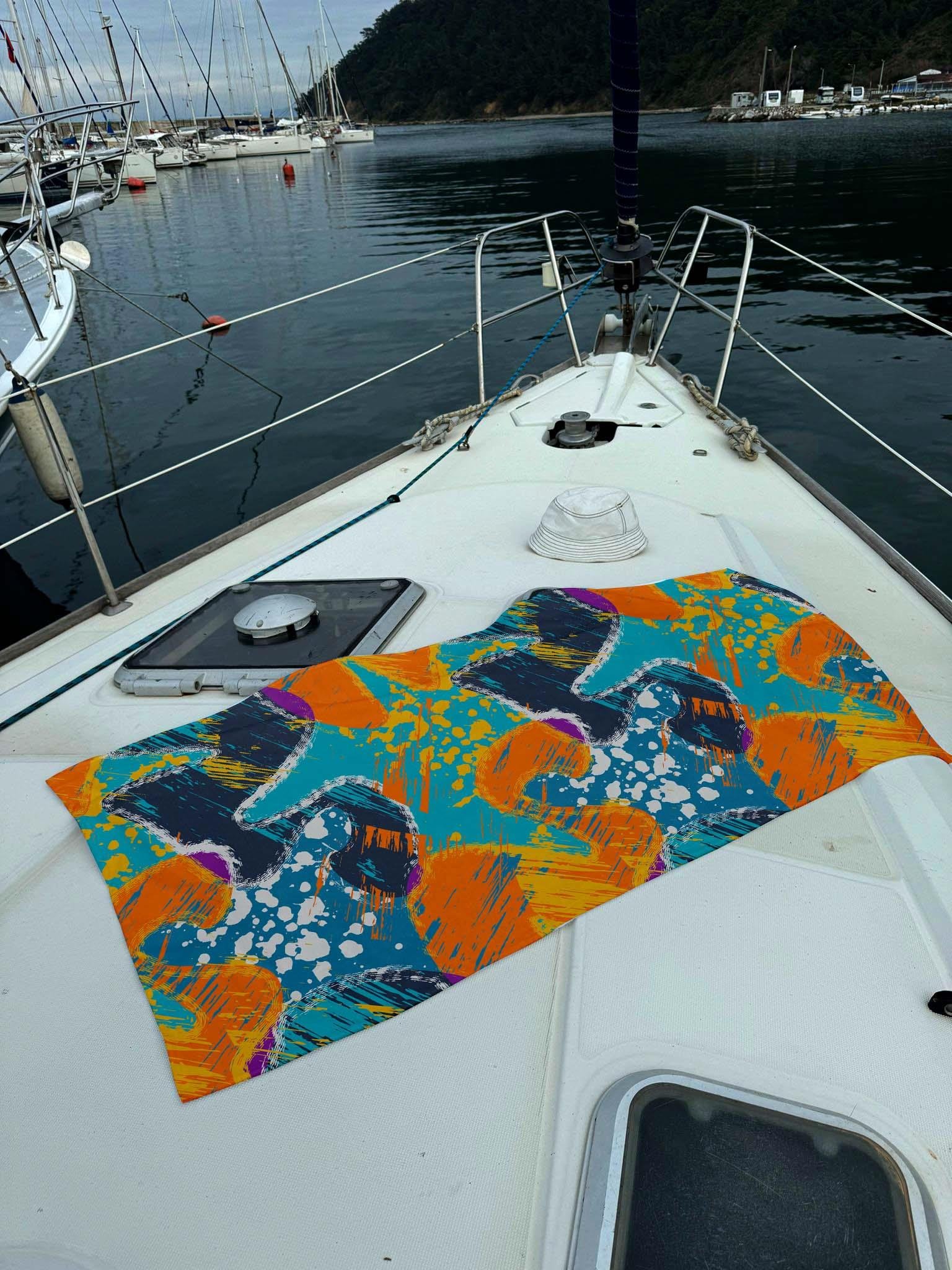 Dijital Baskılı Plaj Havlusu C12022-1 K-77