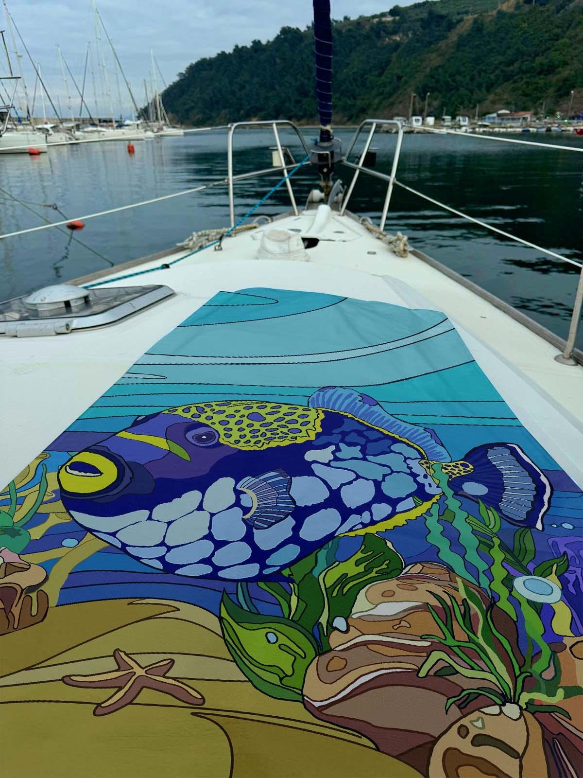 Dijital Baskılı Plaj Havlusu C12022-1 K-89