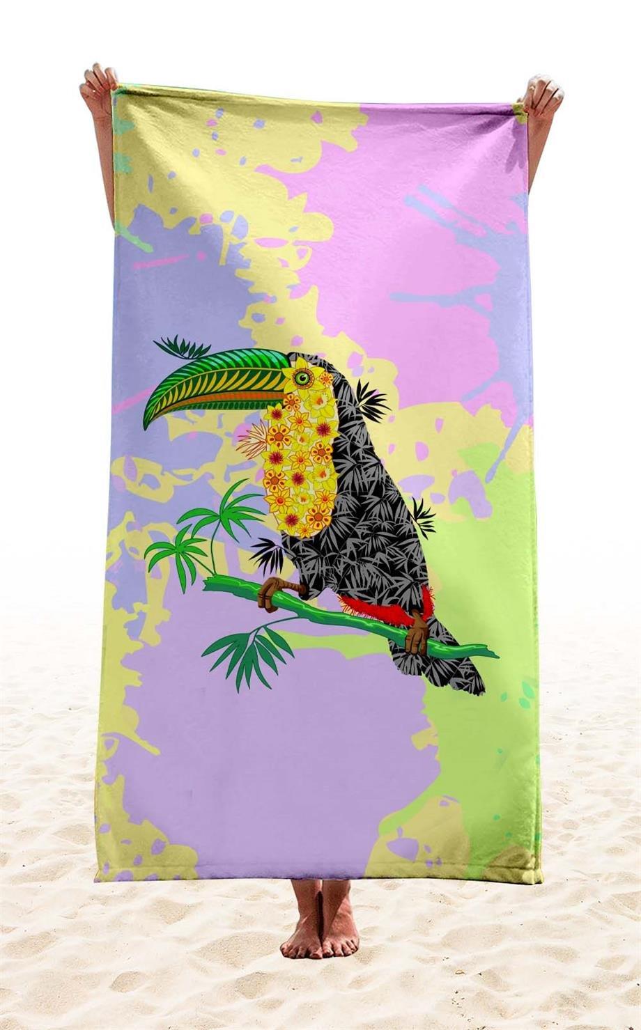 Dijital Baskılı Plaj Havlusu C12022-1 K-62