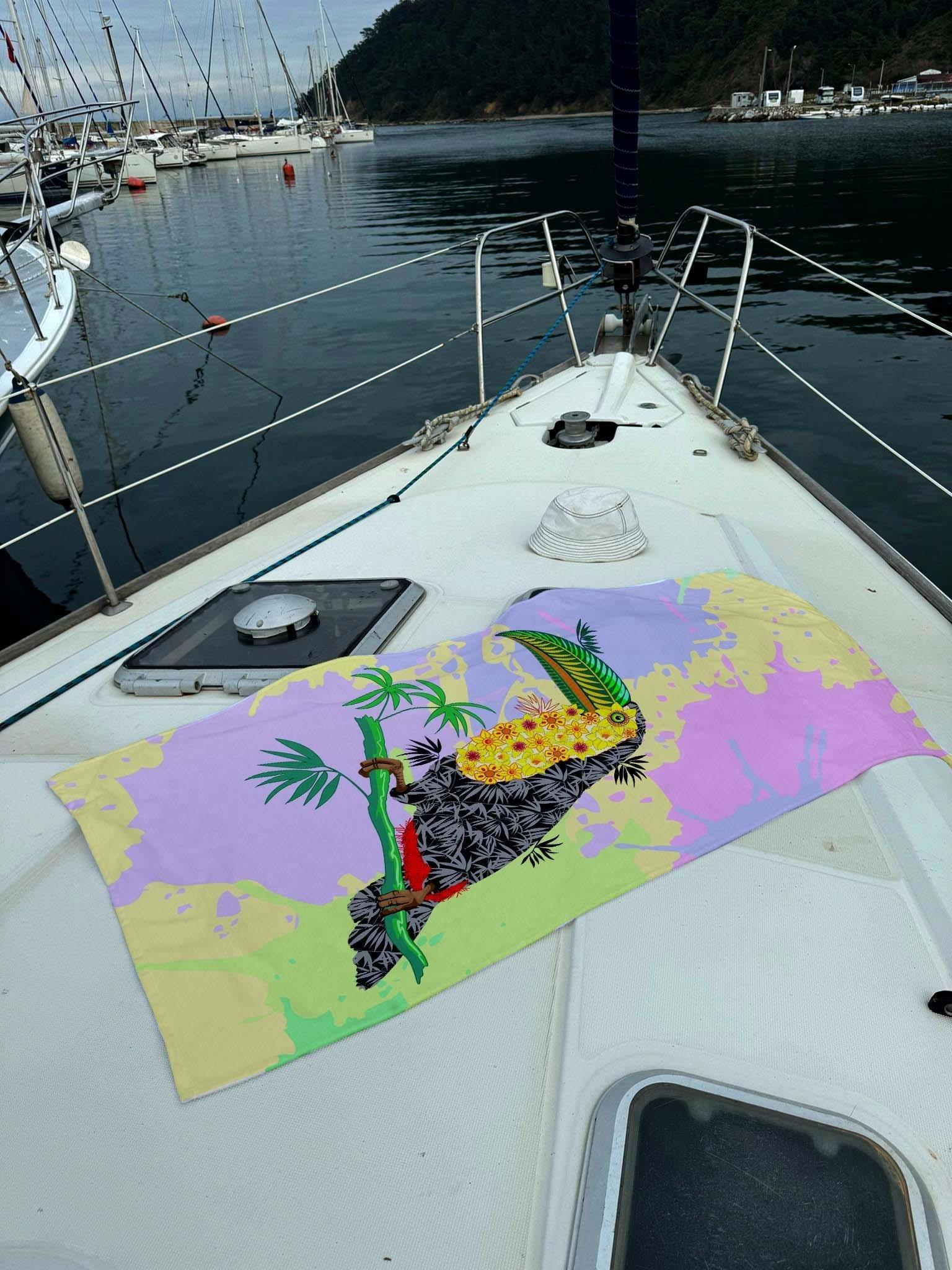 Dijital Baskılı Plaj Havlusu C12022-1 K-62