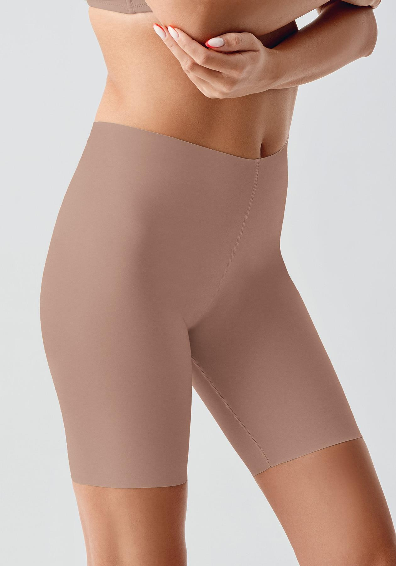 Dikişsiz Toparlayıcı Yüksek Bel Lazer Kesim Şortlu Korse 9209 Capucino