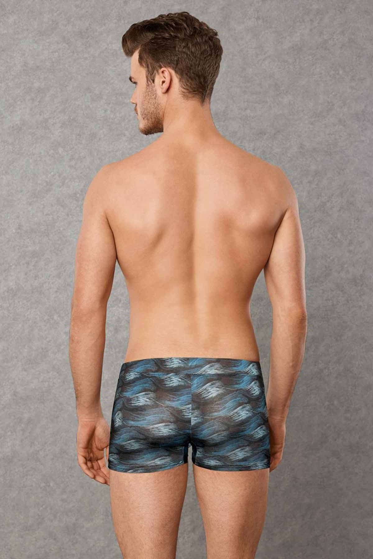 Doreanse 1735 Erkek Boxer Bordo/Gri