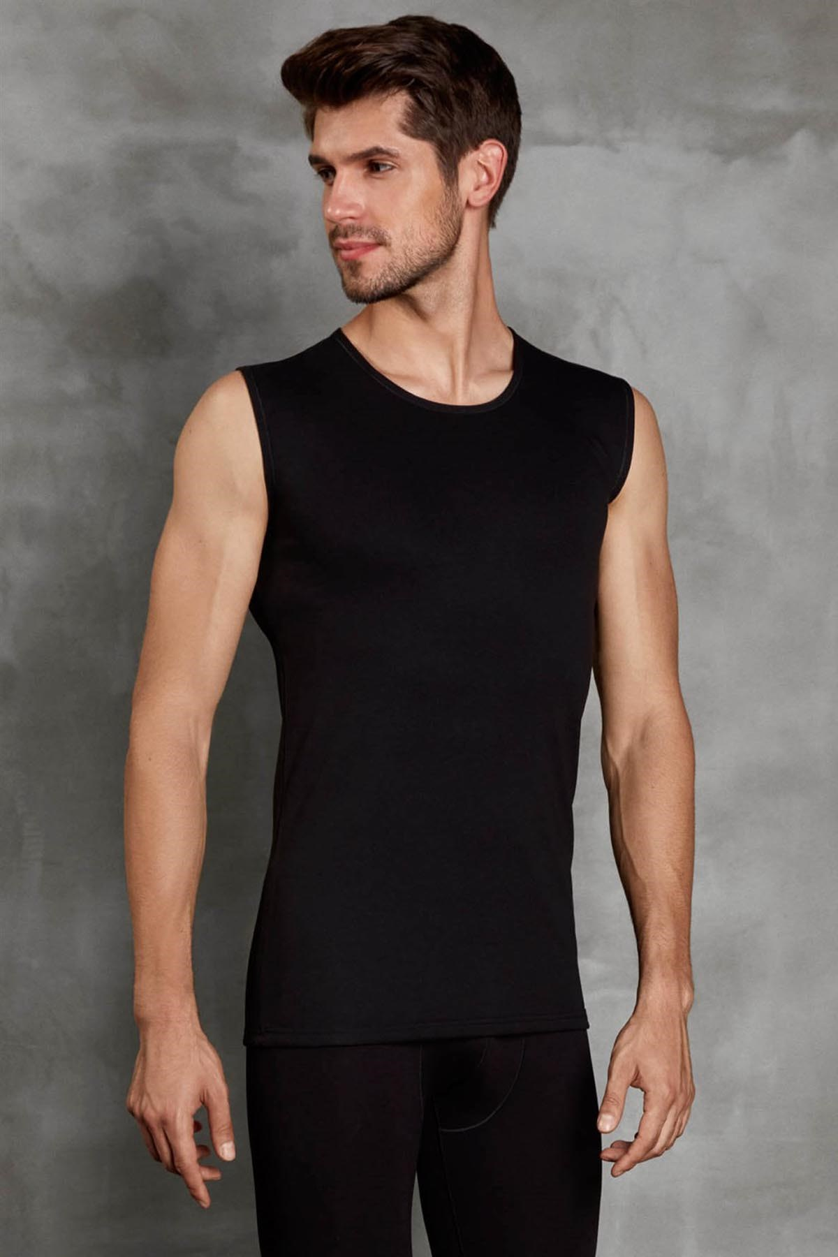 Doreanse 2465 Erkek Likra Termal T-Shirt Siyah