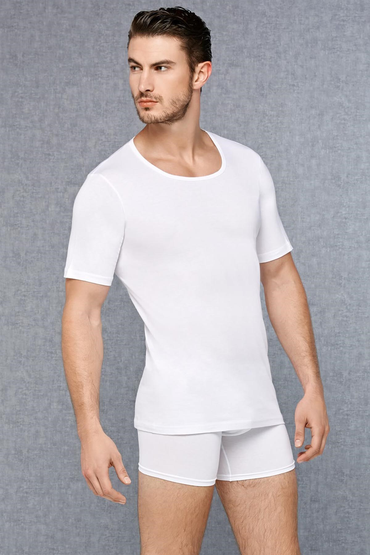 Doreanse 2510 Erkek T-Shirt Beyaz