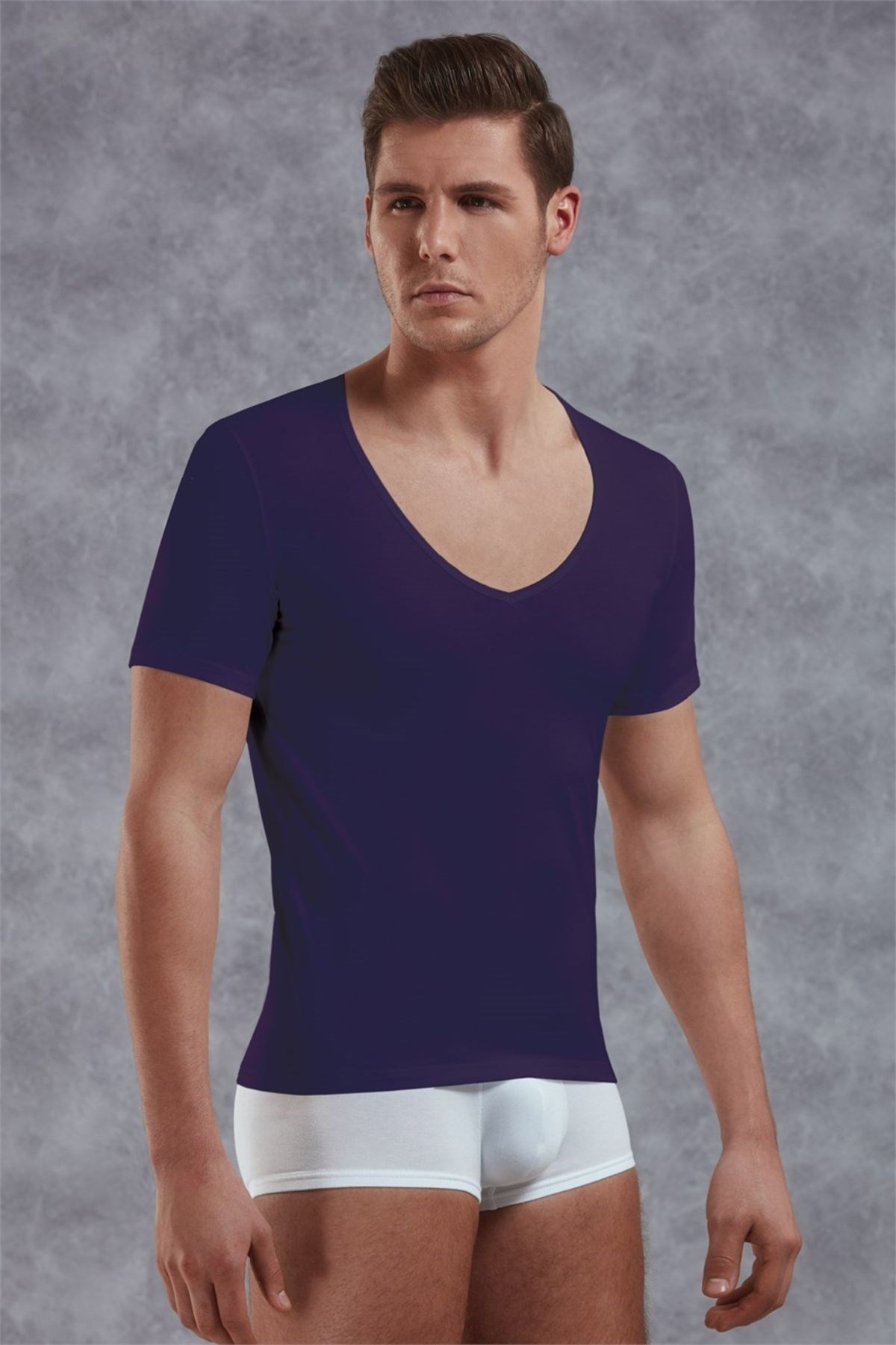 Doreanse 2820 Erkek T-Shirt Mor