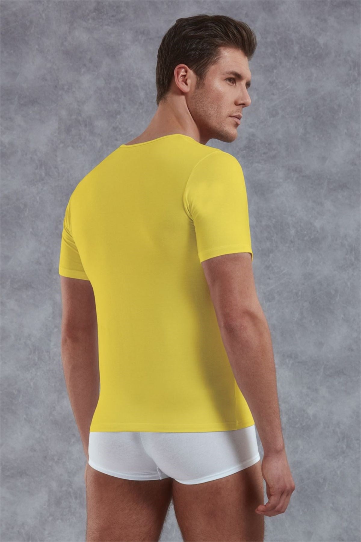 Doreanse 2820 Erkek T-Shirt Sarı