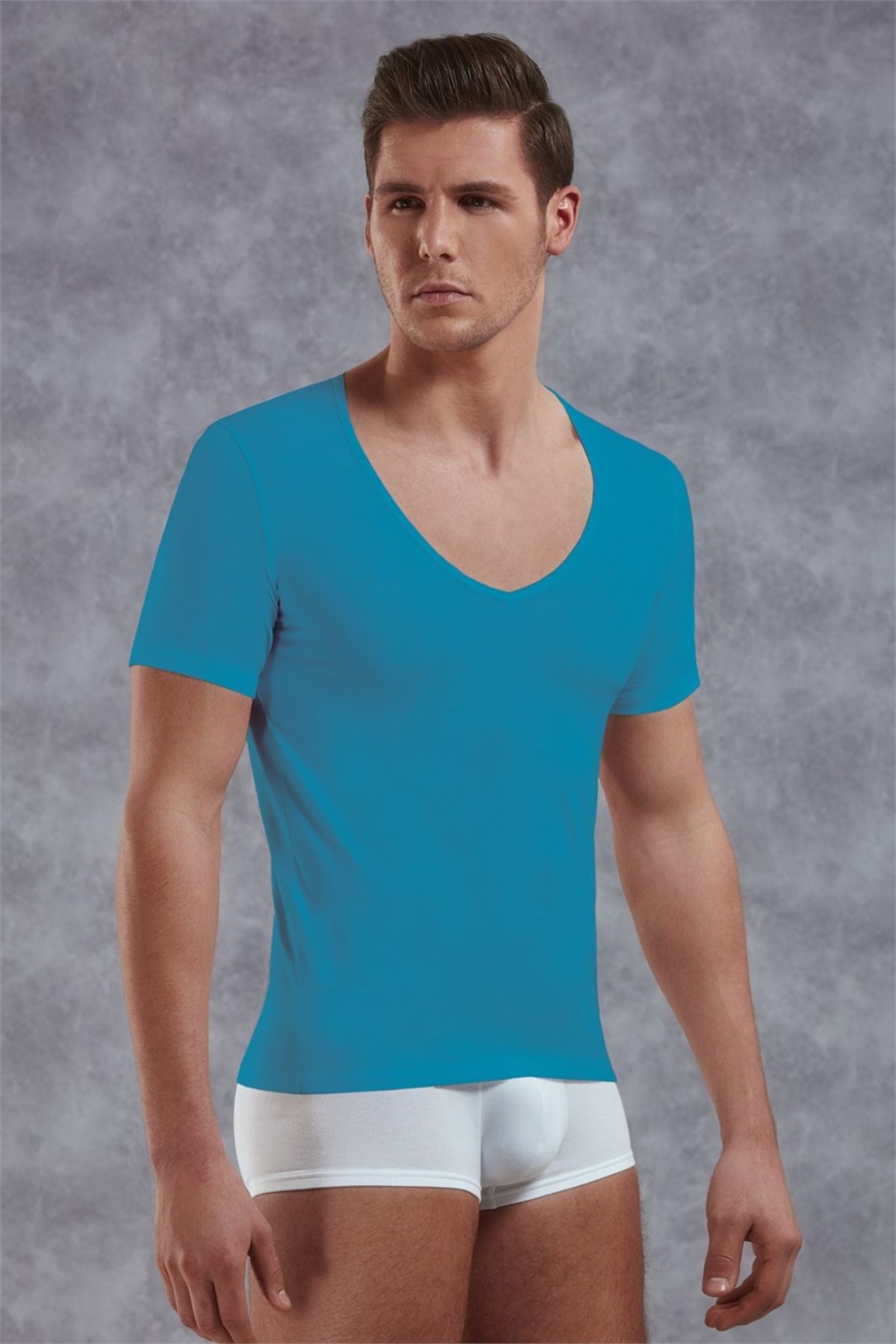 Doreanse 2820 Erkek T-Shirt Turkuaz