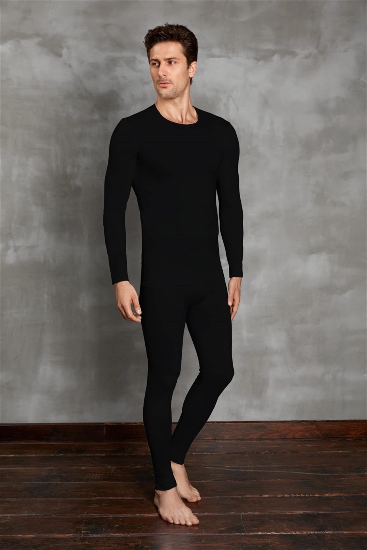 Doreanse 2990 Erkek Termal T-Shirt Siyah