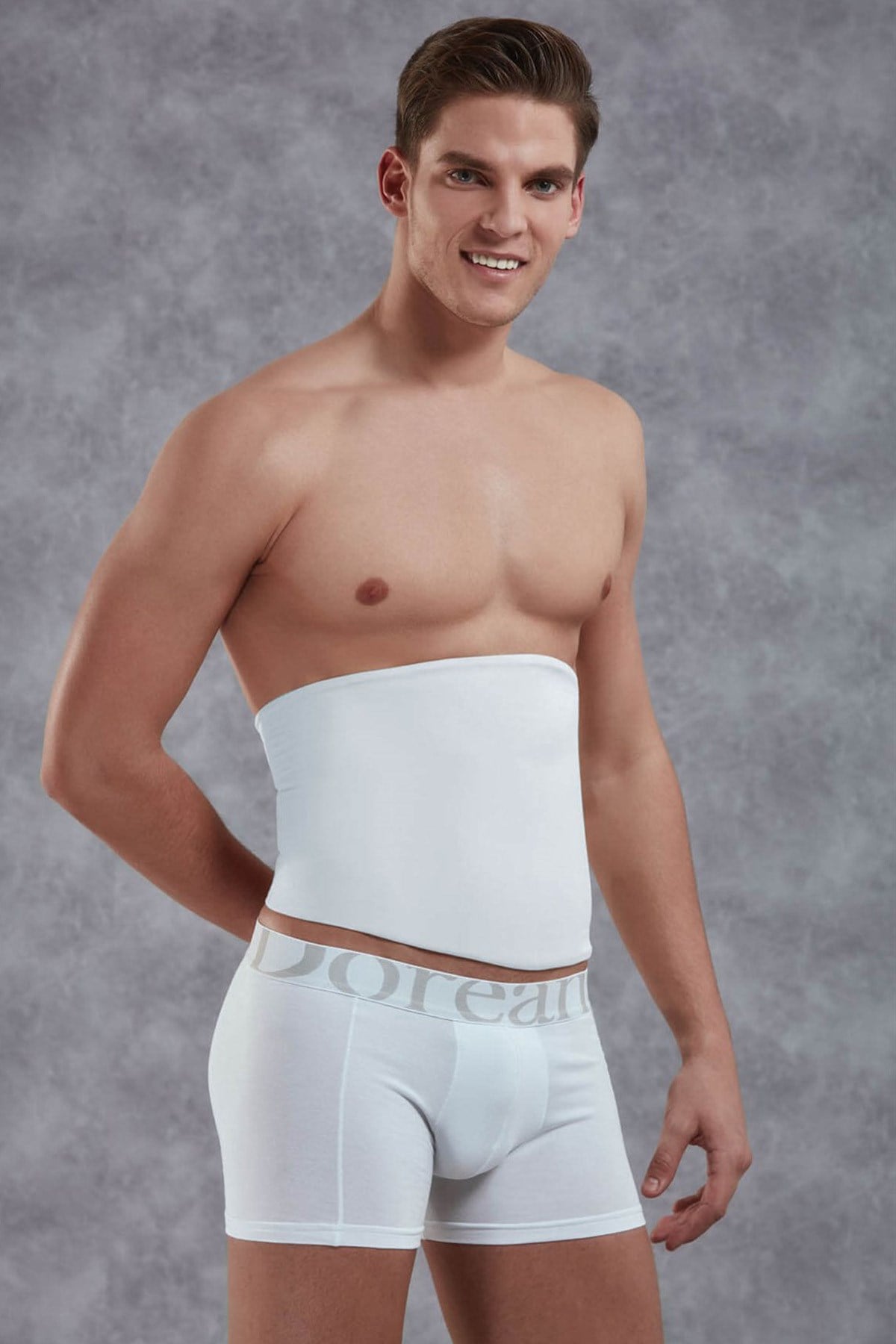 Doreanse 5955 Erkek Bel Korse Beyaz
