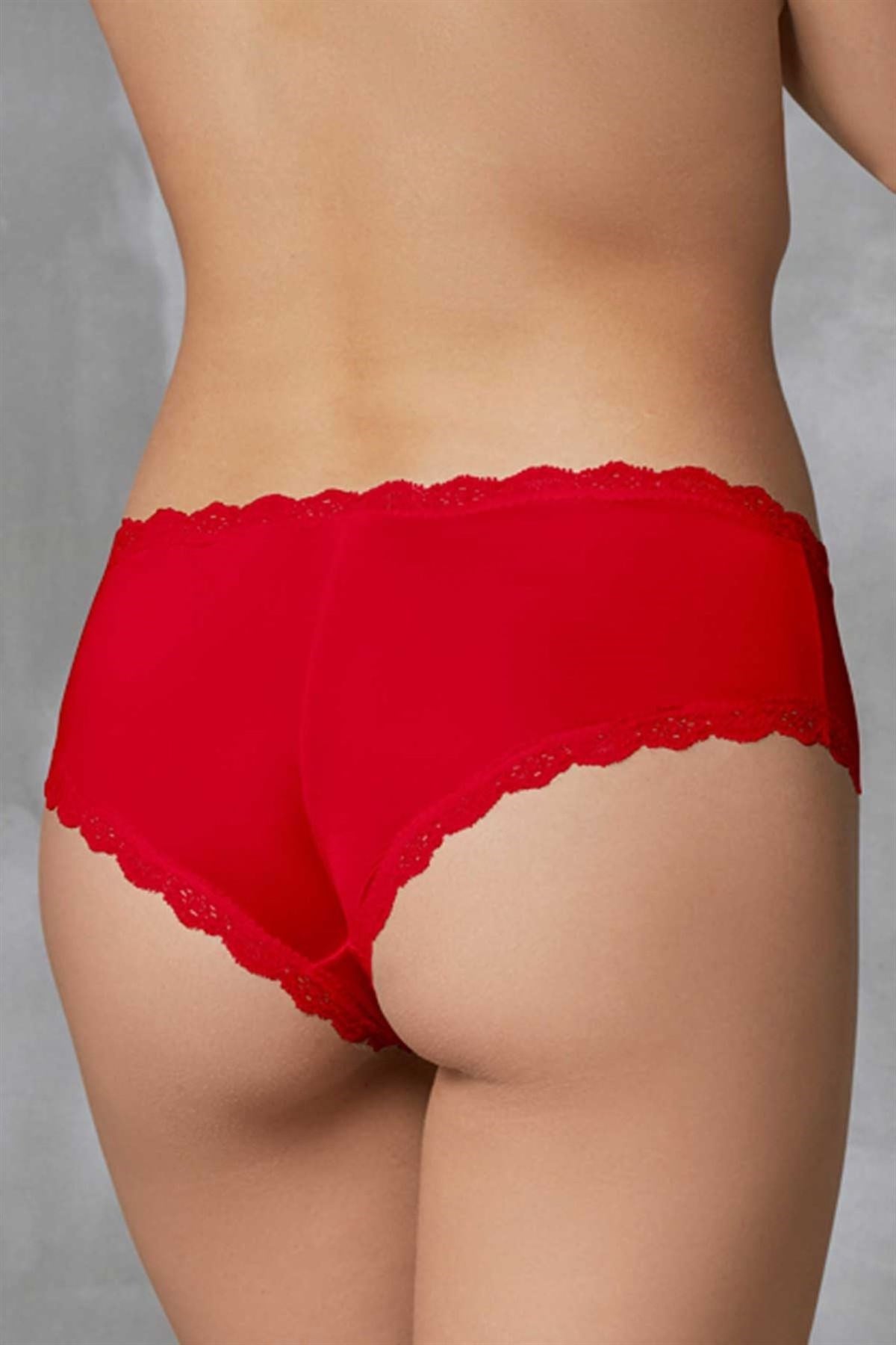 Doreanse 7157 Kadın 3 Lü Slip Siyah-Kırmızı-Beyaz