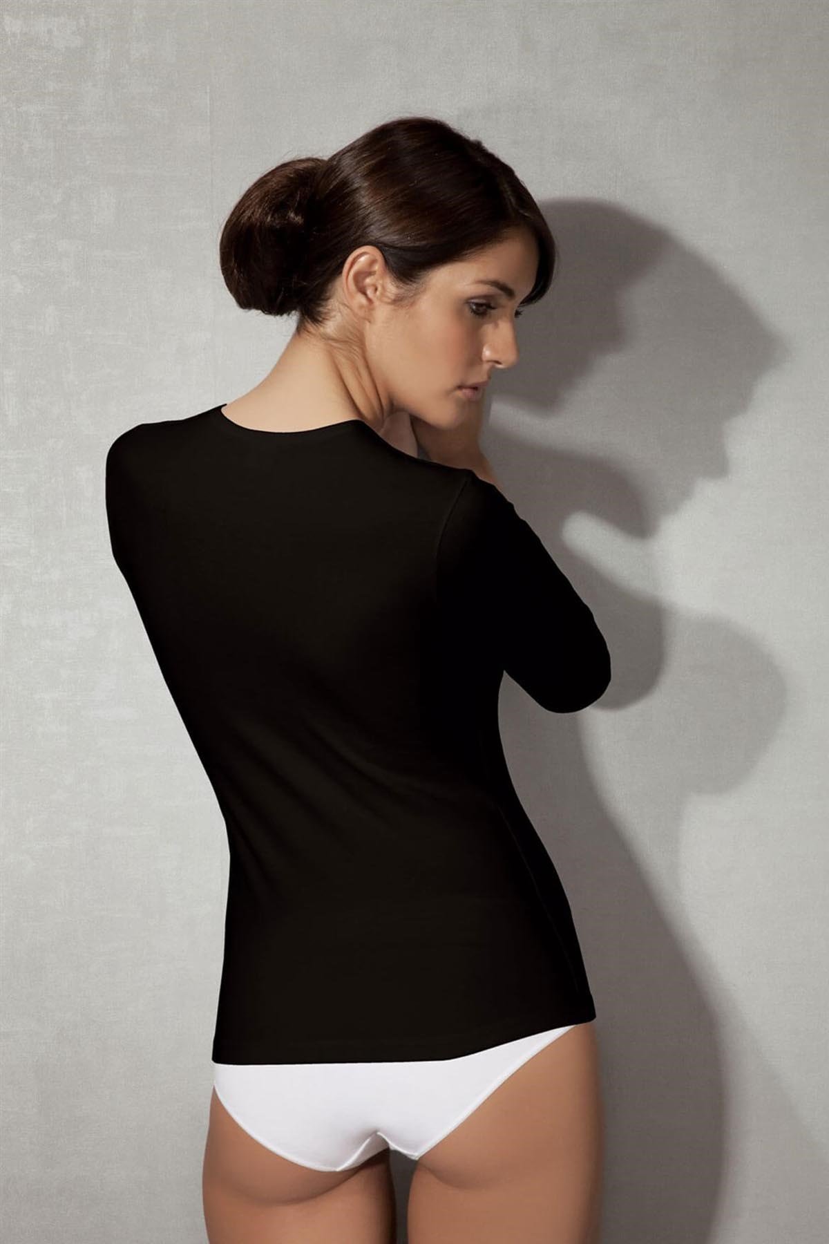 Doreanse 8512 Kadın T-Shirt Siyah