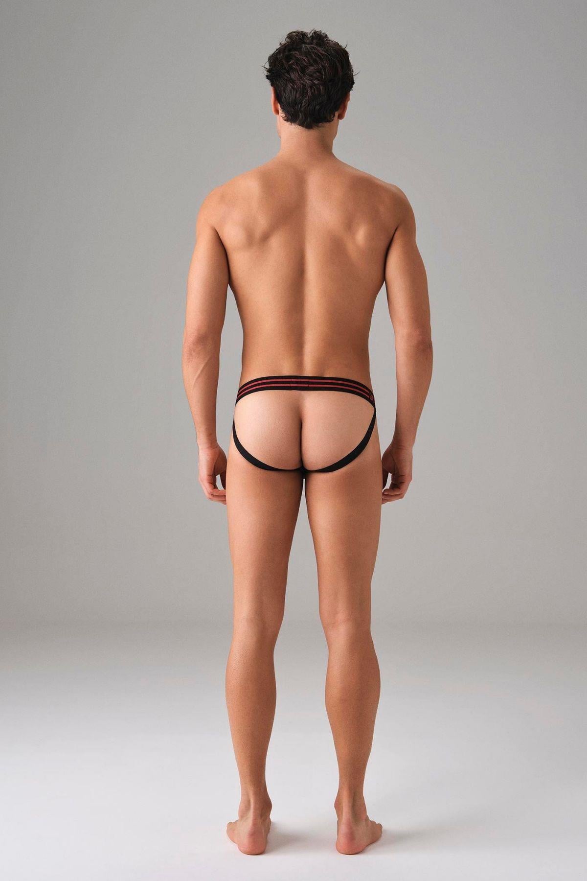 Doreanse Erkek Jockstrap Fantezi String  1006 Siyah