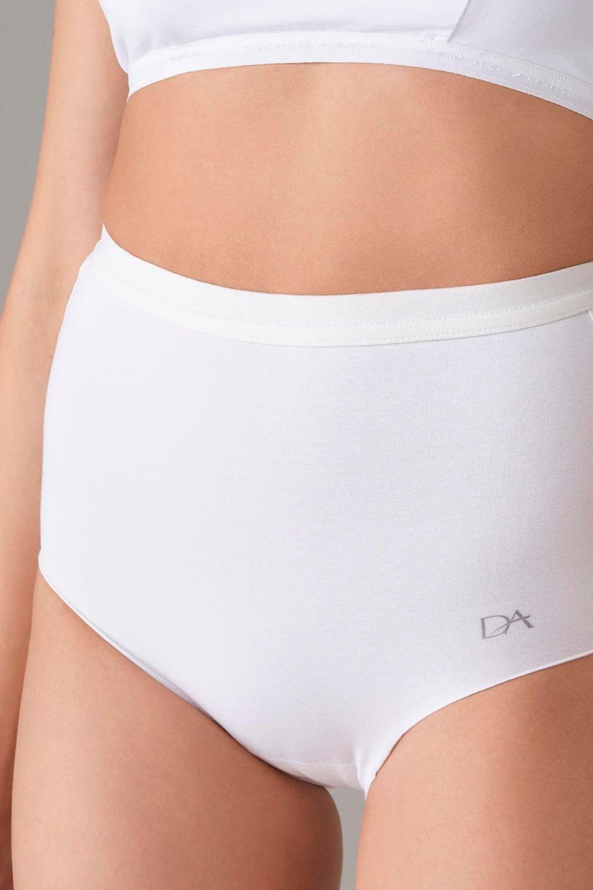 Doreanse Kadın Büyük Beden Slip Korse 5913P Beyaz
