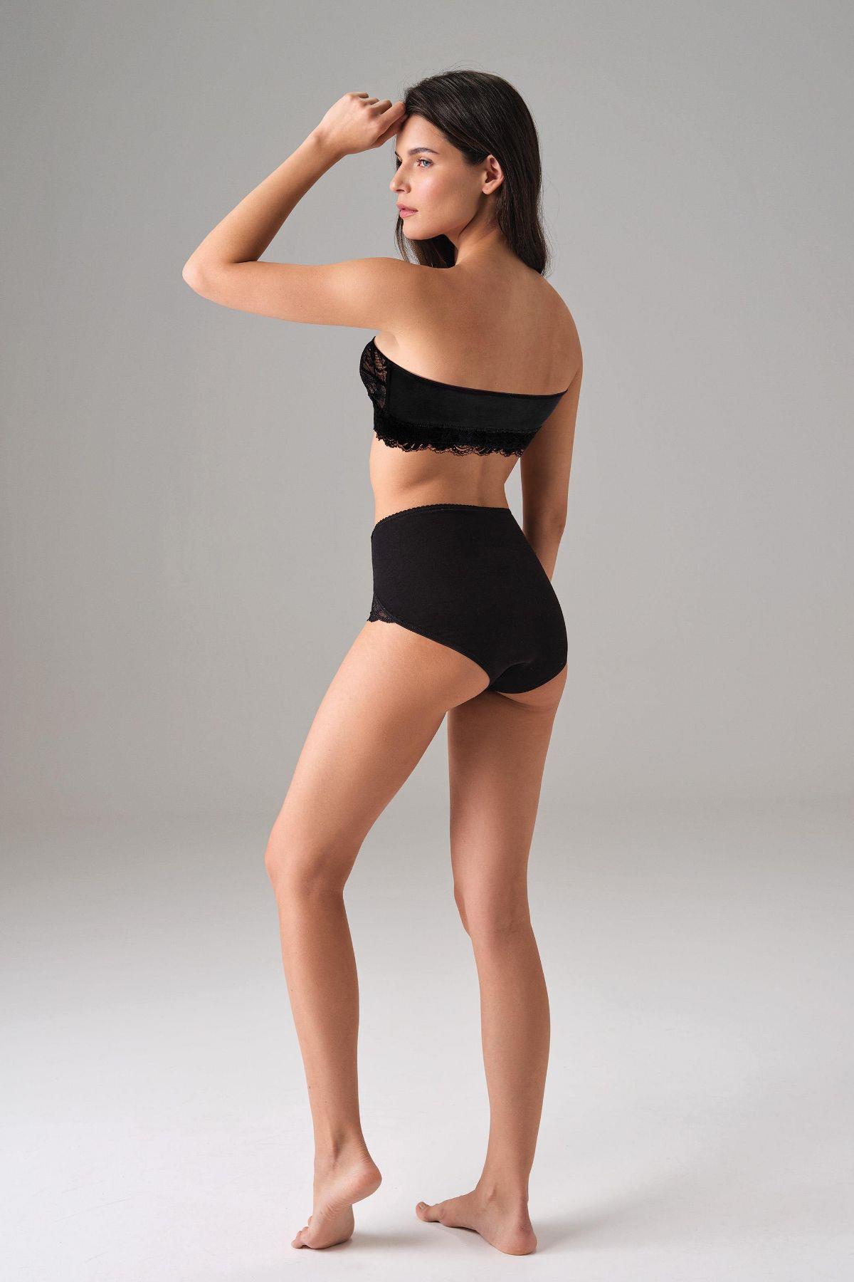 Doreanse Kadın Dantelli Straplez Sütyen 5614 Siyah