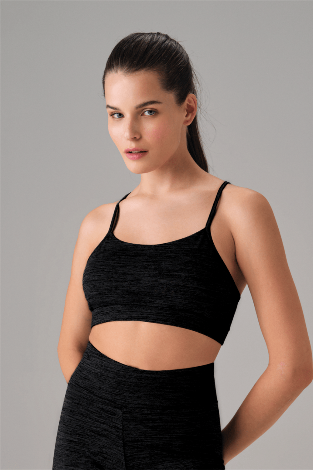 Doreanse Kadın File Detaylı Spor Sütyen 5596 Siyah