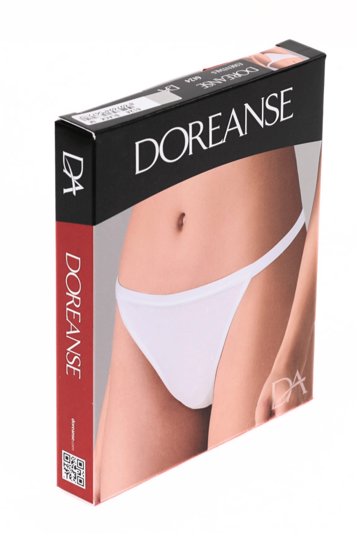 Doreanse Kadın Fitilli V String 6124 Beyaz