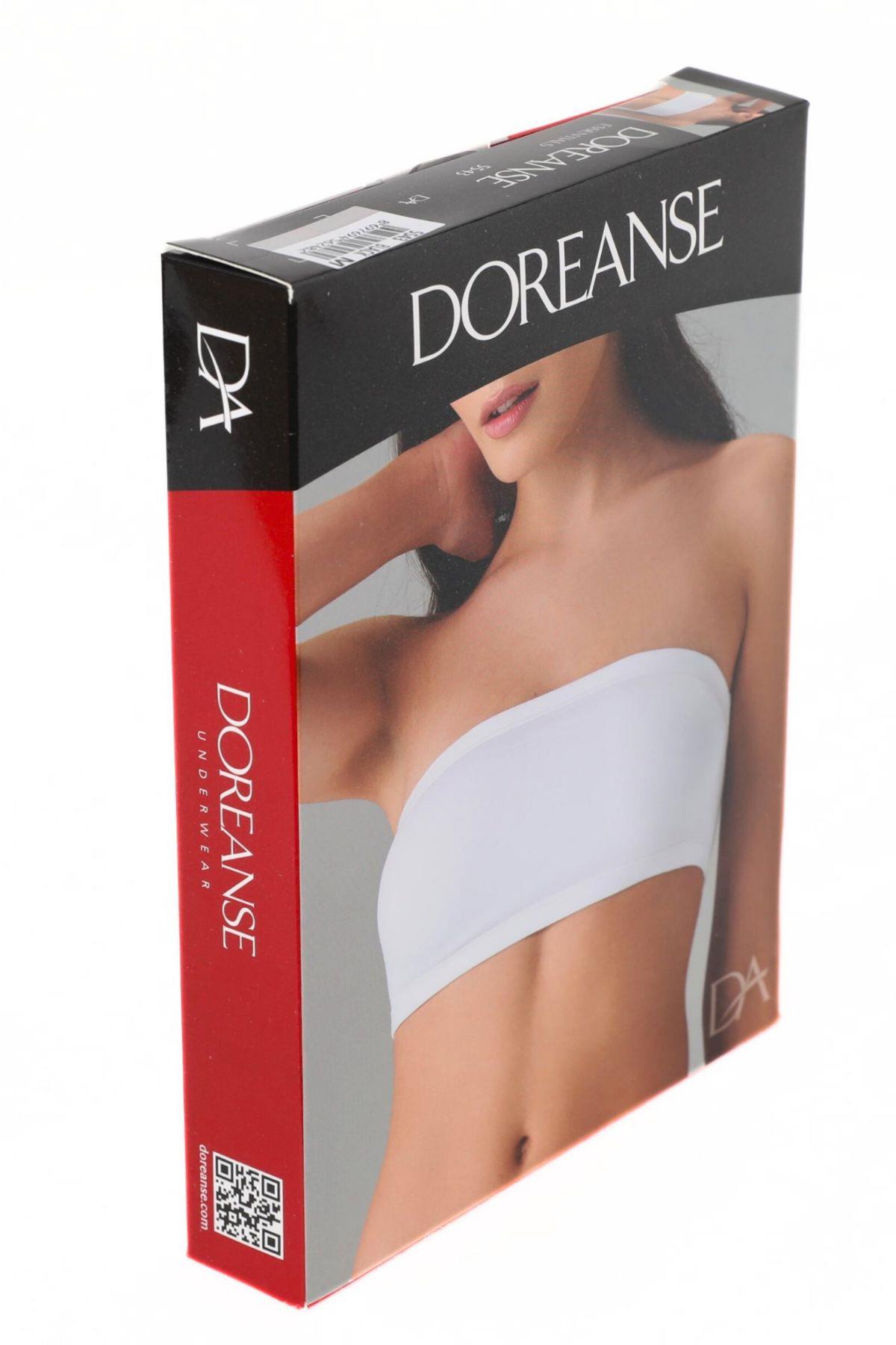 Doreanse Kadın Kaplı Straplez Sütyen 5543 Siyah