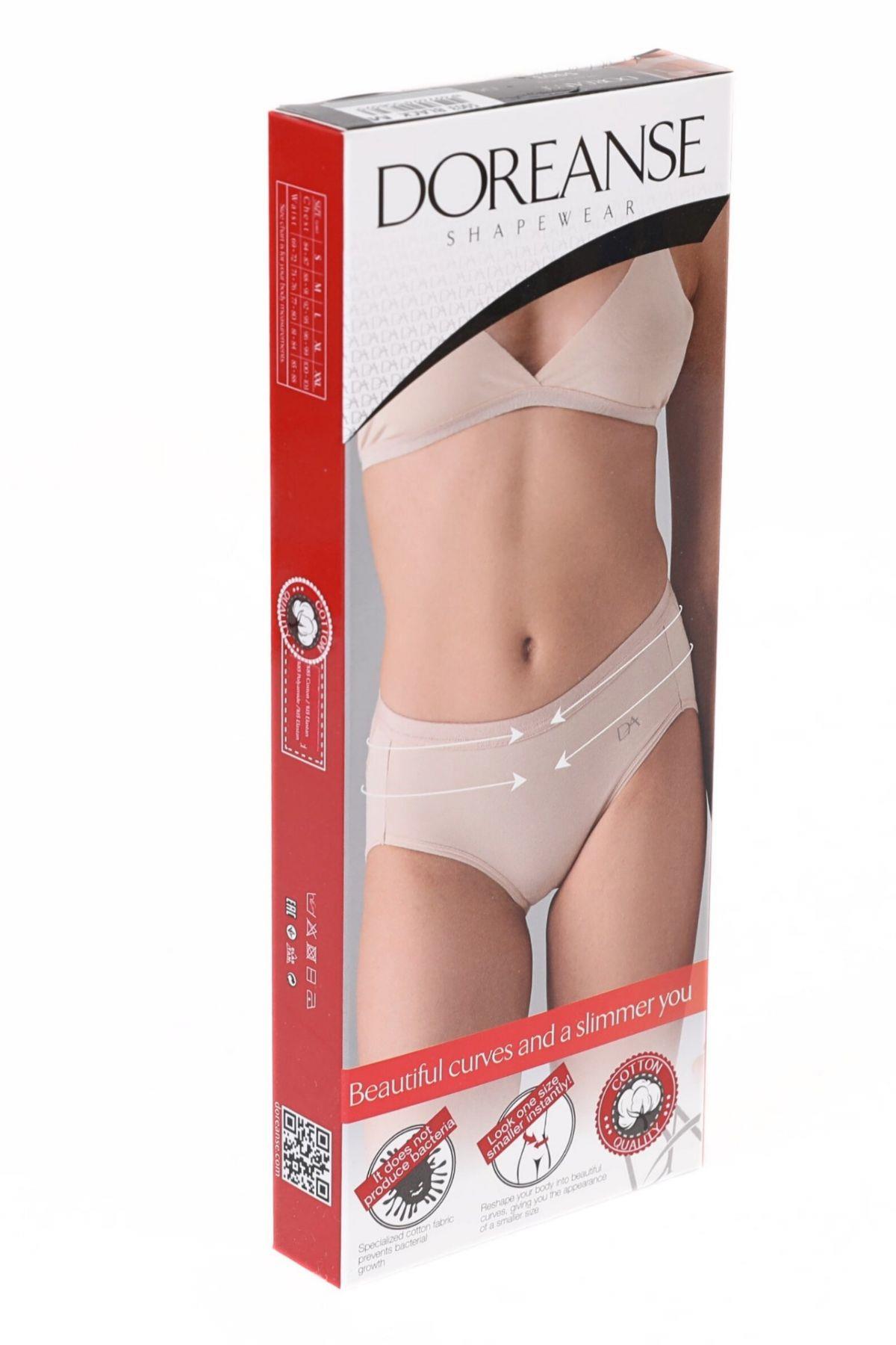 Doreanse Kadın Tül Detaylı Slip Külot 5903 Ten