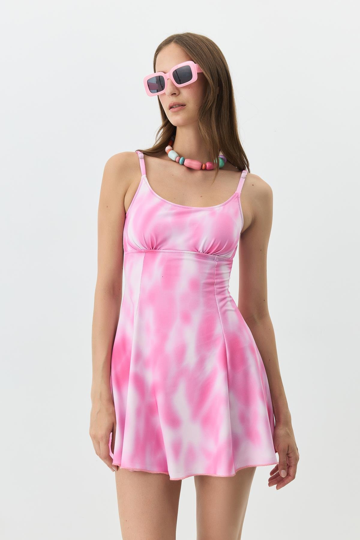 Elbise Mayo 7784 Pembe