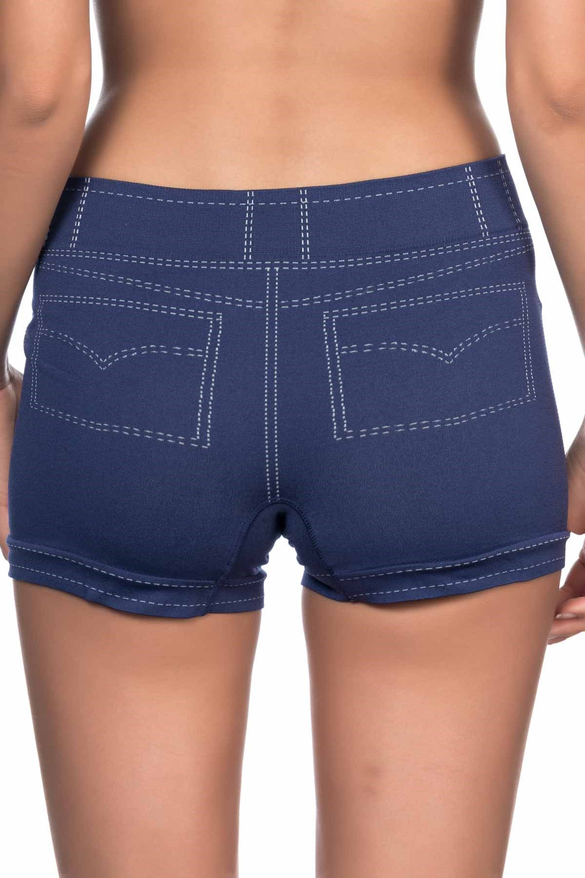 Emay 3802 Kot Short Mavi