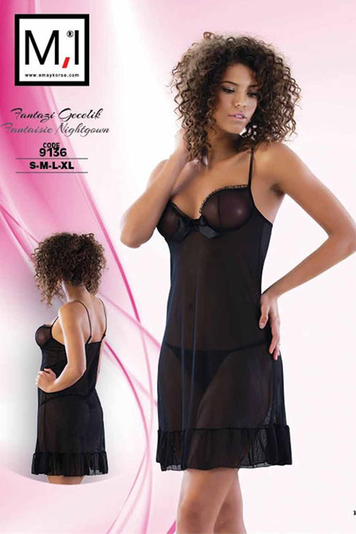 Emay 9136 Fantazi Gecelik Görsel