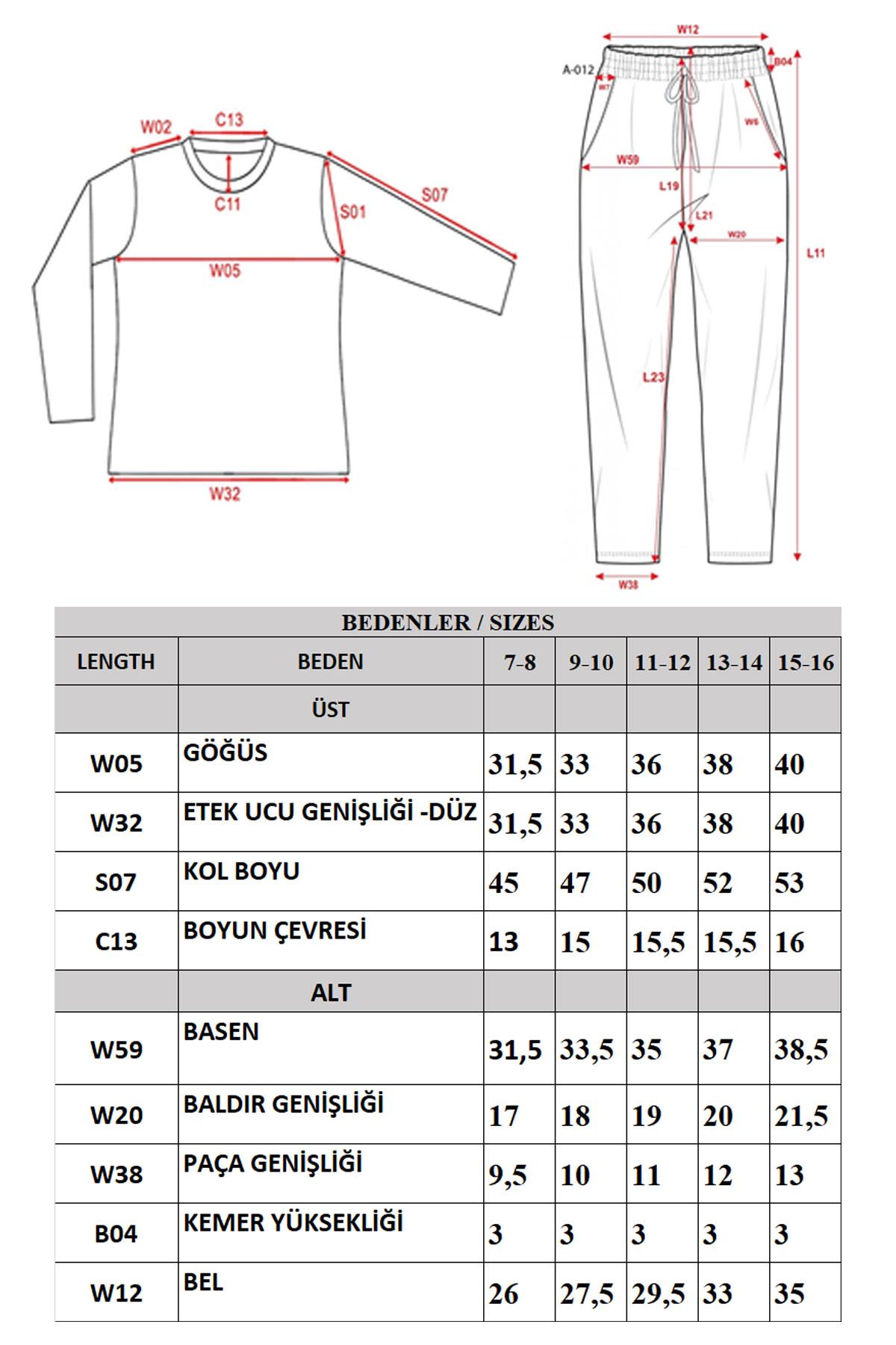 Erkek Çocuk Uzun Kol Bisiklet Yaka Termal Takım 405160 Siyah