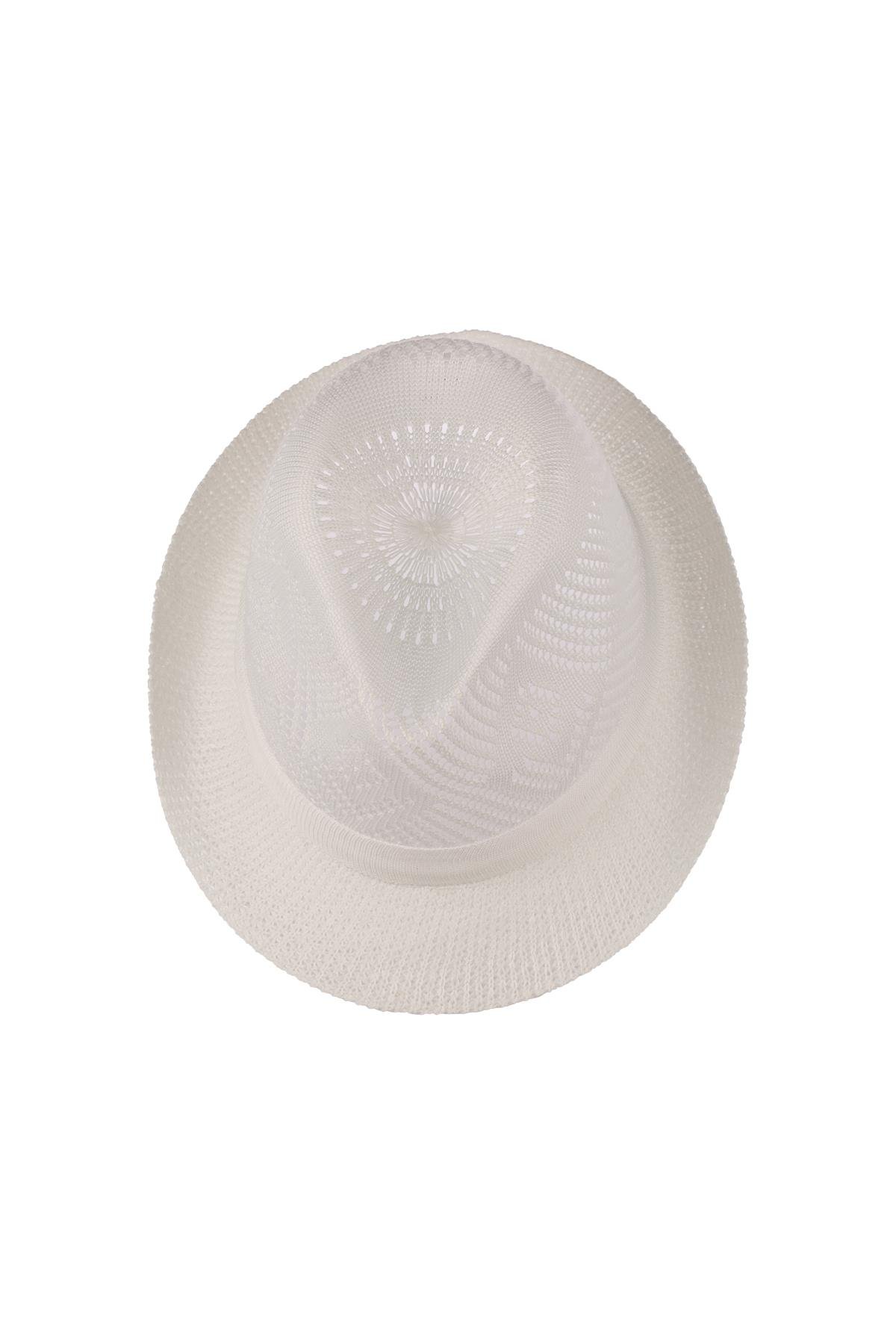 Erkek Merserize Fötr Şapka T25750-04 Beyaz