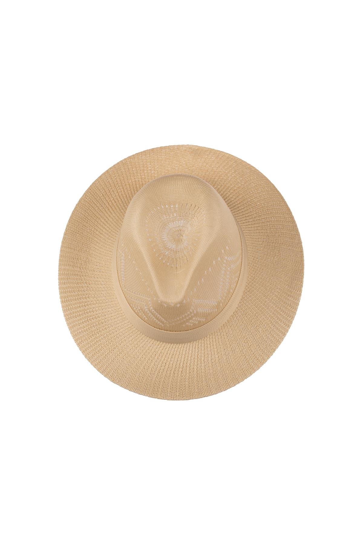 Erkek Merserize Geniş Kenar Fötr Şapka T25750-02 Vizon