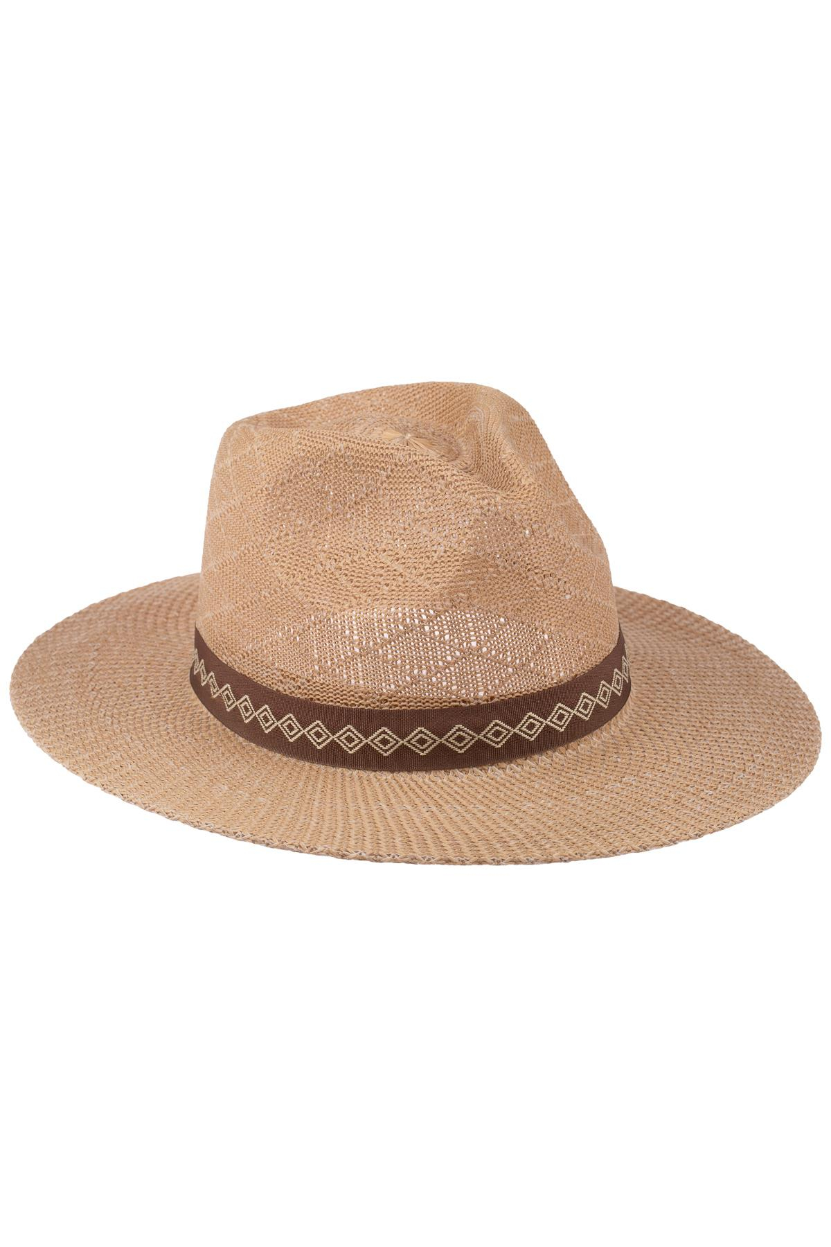 Erkek Merserize Geniş Kenar Fötr Şapka T25750-03 Vizon