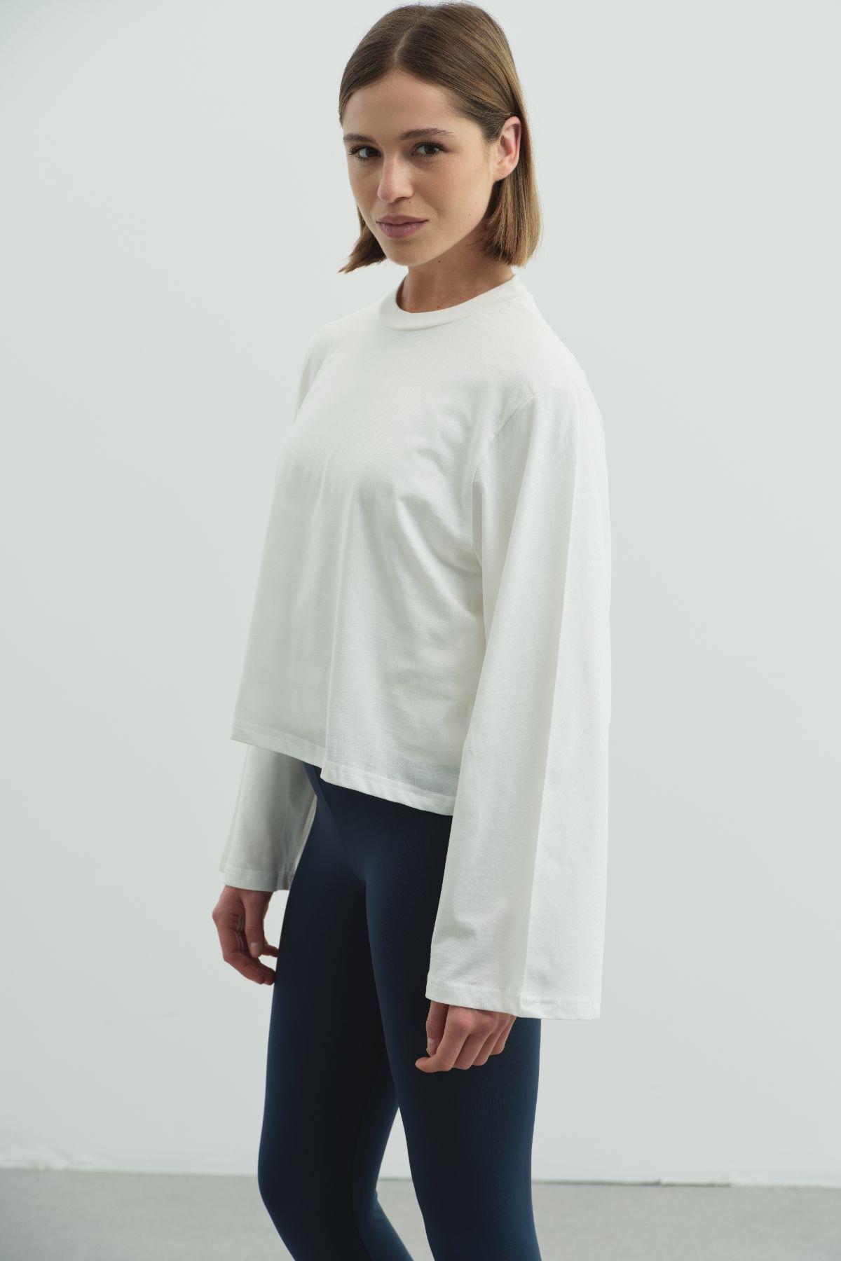 Geniş Kol Oversize 2'li Paket T-Shirt 965 Siyah/Ekru