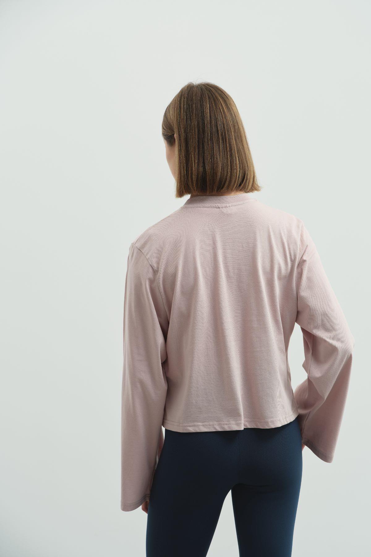 Geniş Kol Oversize 2'li Paket T-Shirt 965 Lila/Sarı